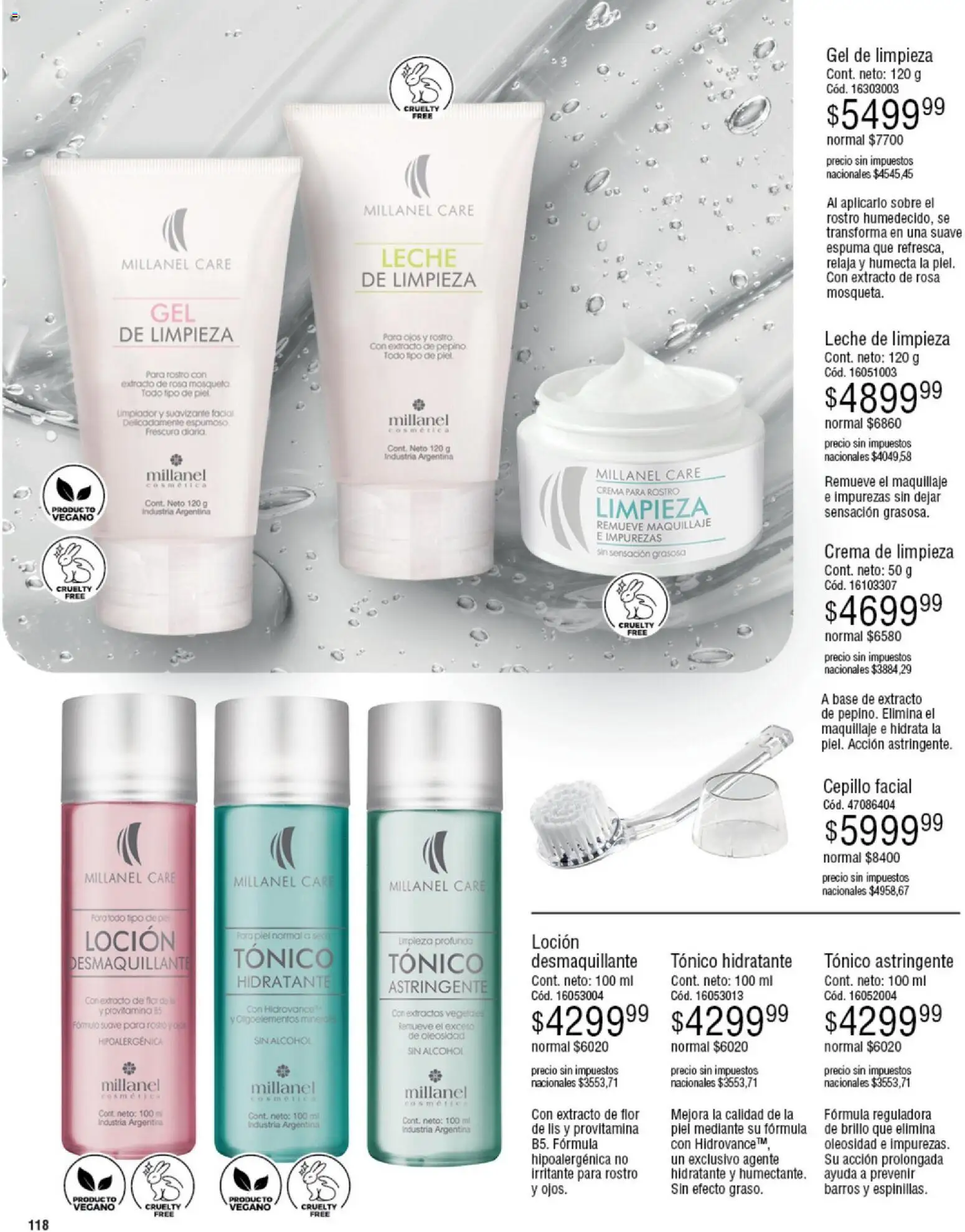 Millanel - Catálogo │ válido desde el 08.12.2025 | Página: 142 | Productos: Maquillaje, Crema de limpieza, Leche, Limpiador