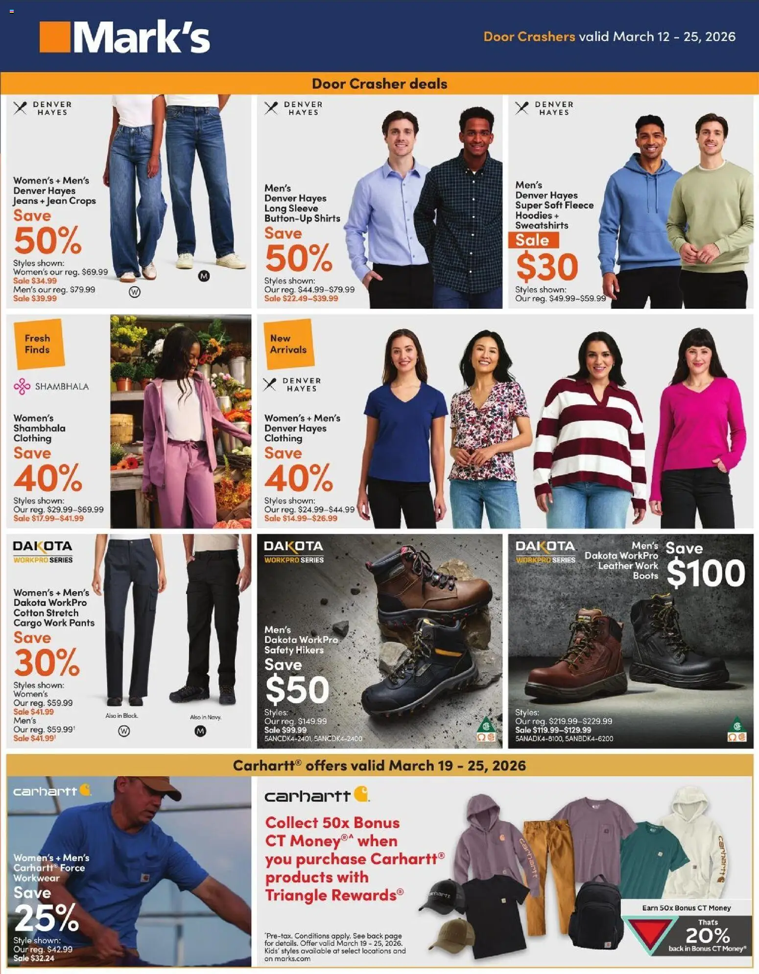 Mark's Flyer from Mar 12, 2026 - Unlock Huge Savings | Canada