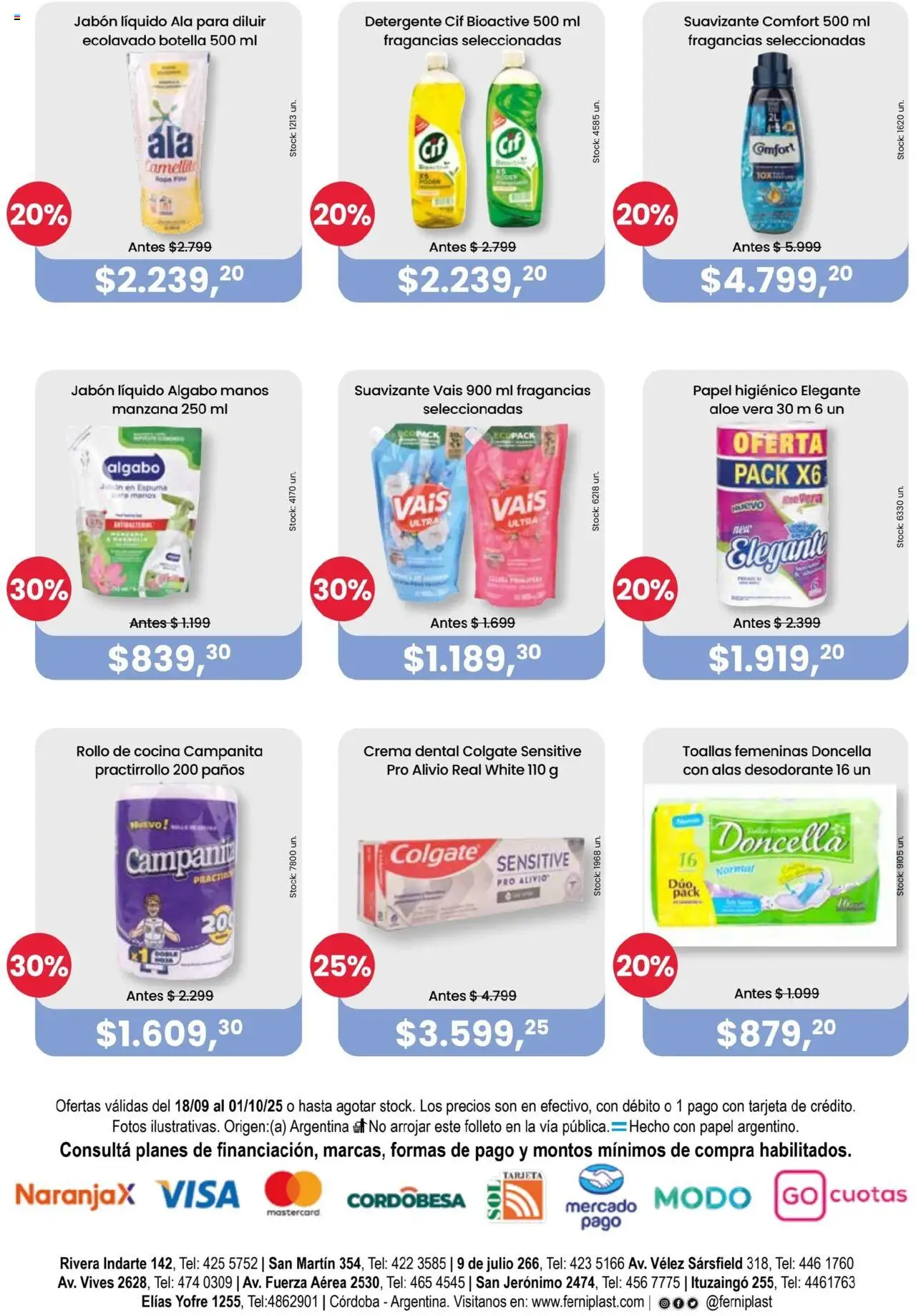Ferniplast catálogo │ válido desde el 18.09.2025 | Página: 8 | Productos: Botella, Detergente, Manzana, Suavizante