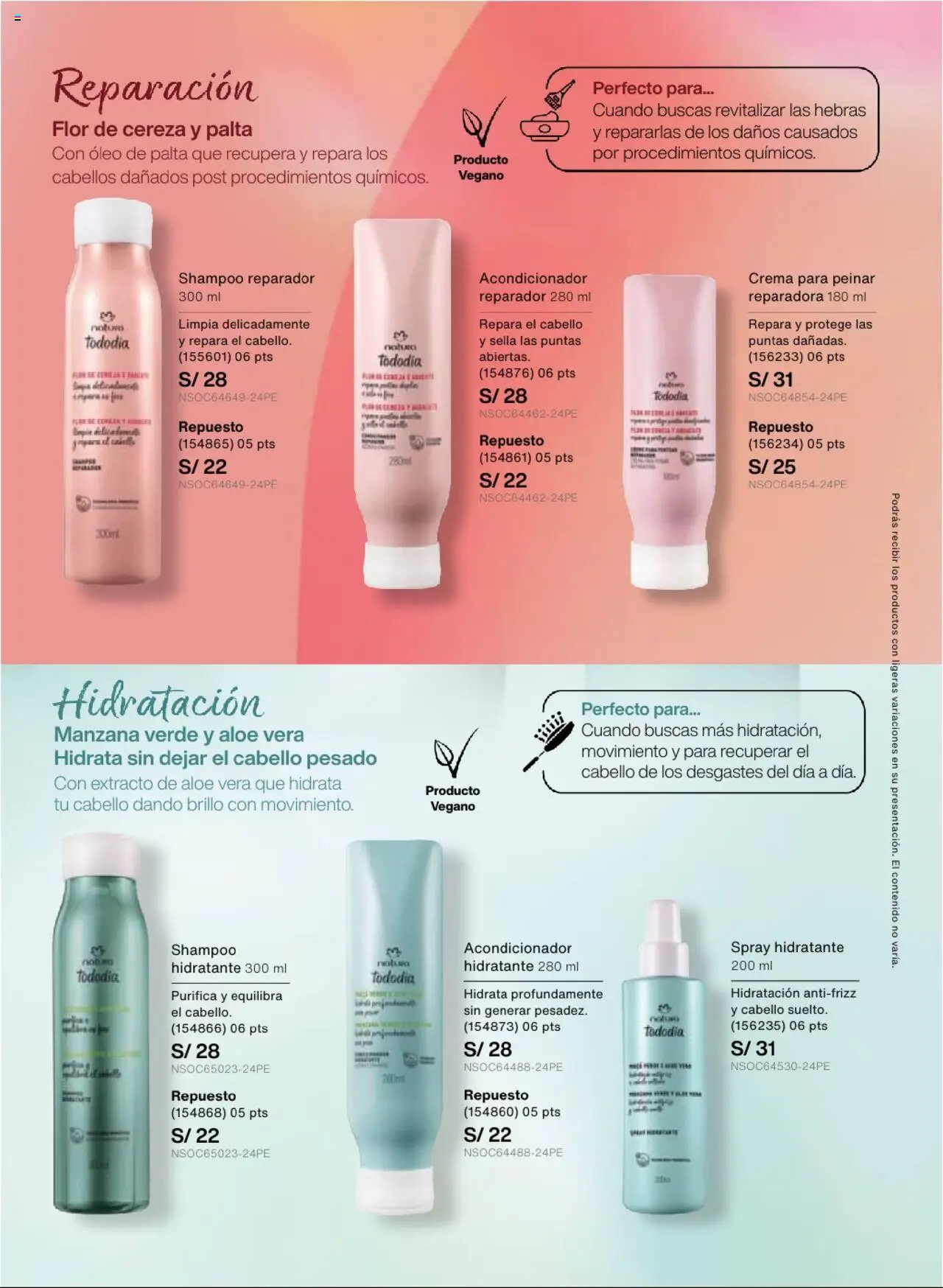 Catálogo Natura válido desde 13.08.2025 | Página: 135 | Productos: Shampoo, Acondicionador, Crema