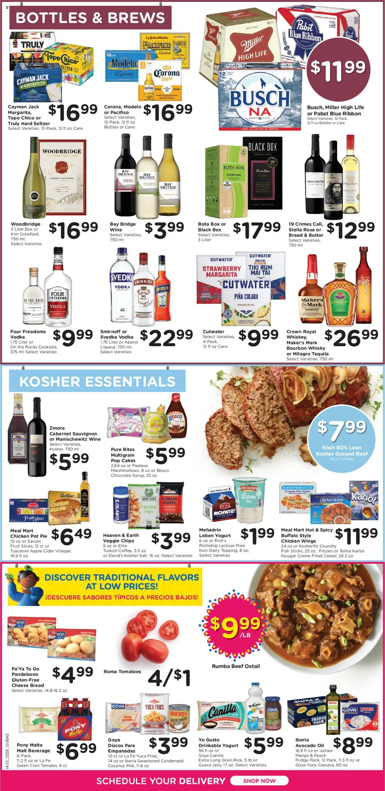 Kroger Ad - valid from 22.10.2025 | Page: 11 | Products: Cider, Beer, Tomatoes, Fish