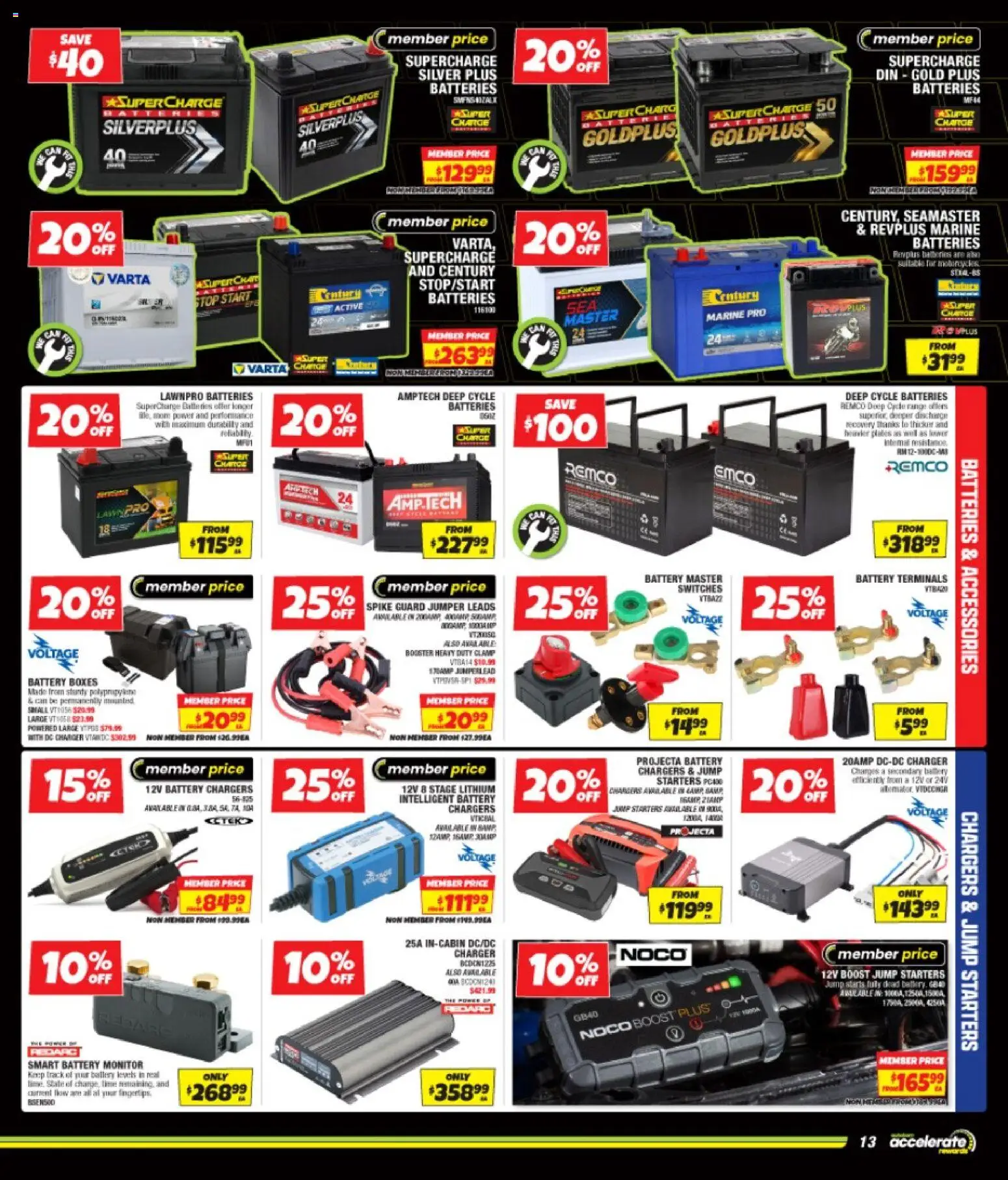 Autobarn catalogue - valid from 12.11.2025 | Page: 13 | Products: Battery, Charger, Jumper, Monitor
