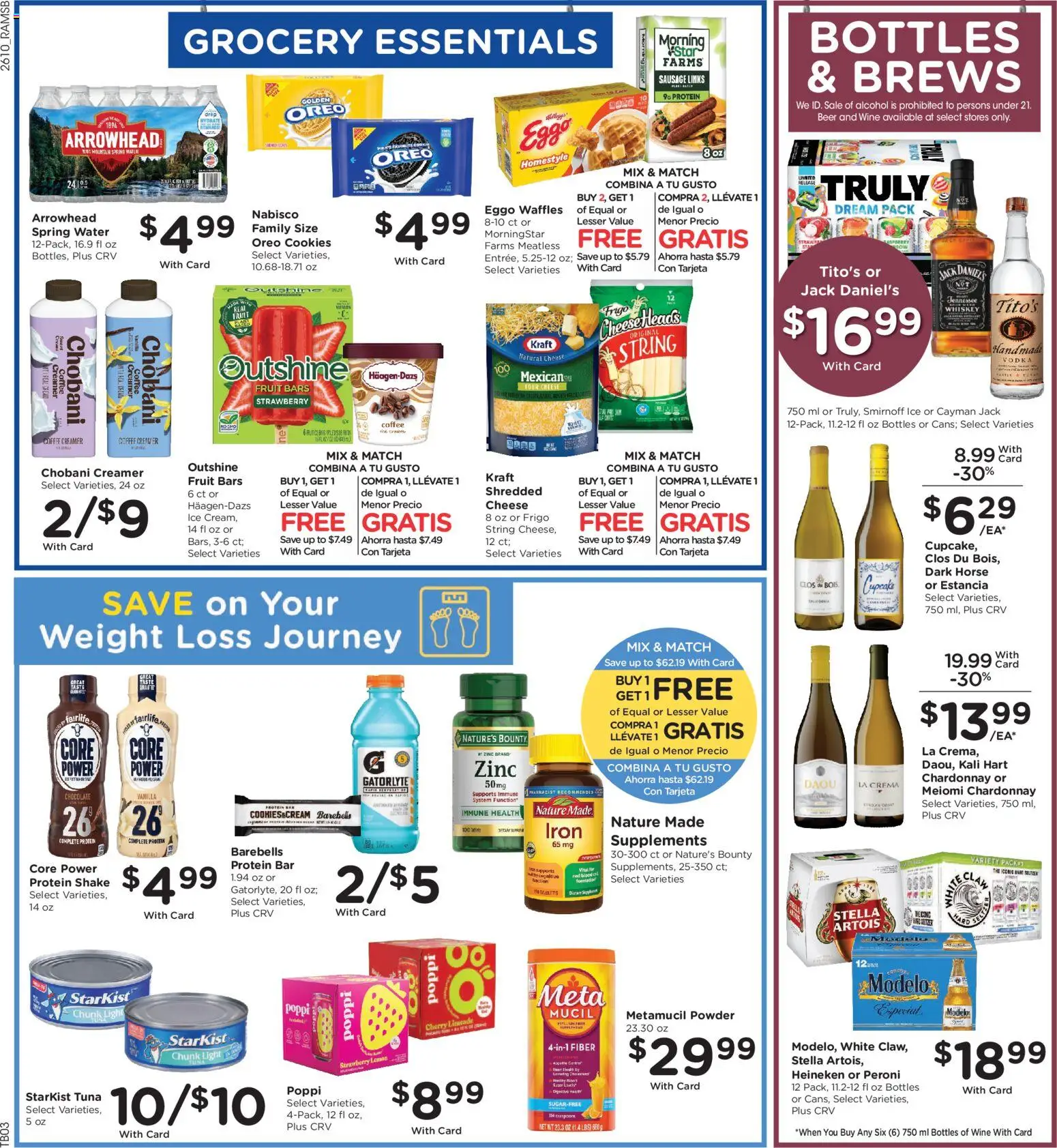 Ralphs Weekly Ad - valid from 08.04.2026 | Page: 6 | Products: Cream, Vodka, Lemon, Iron