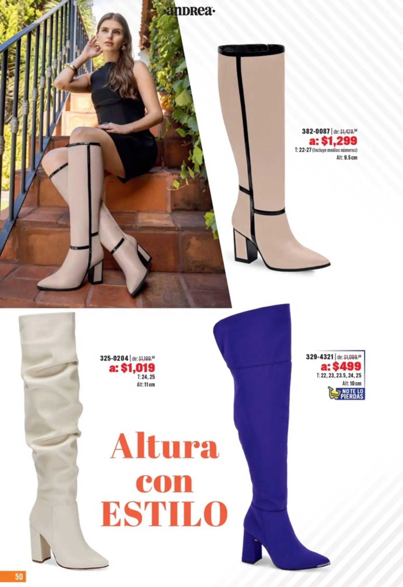 Nuevas ofertas de Andrea válidas en toda la República Mexicana desde el 05.04.2026. ¡Encuentra las mejores ofertas en Andrea catálogo Outlet! | Página: 50