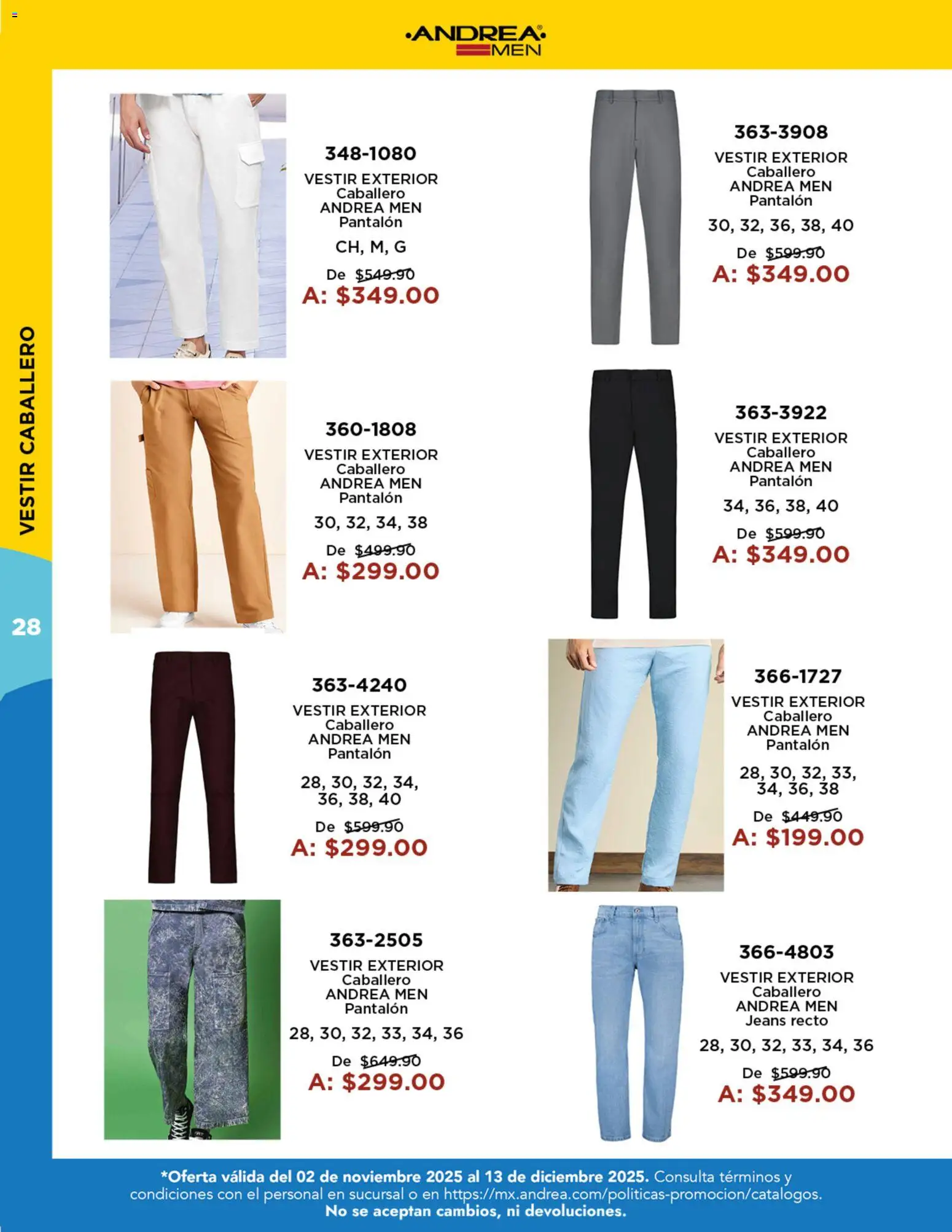 Nuevas ofertas de Andrea válidas en toda la República Mexicana desde el 02.11.2025. ¡Encuentra las mejores ofertas en Andrea catálogo Precios Especiales! | Página: 28