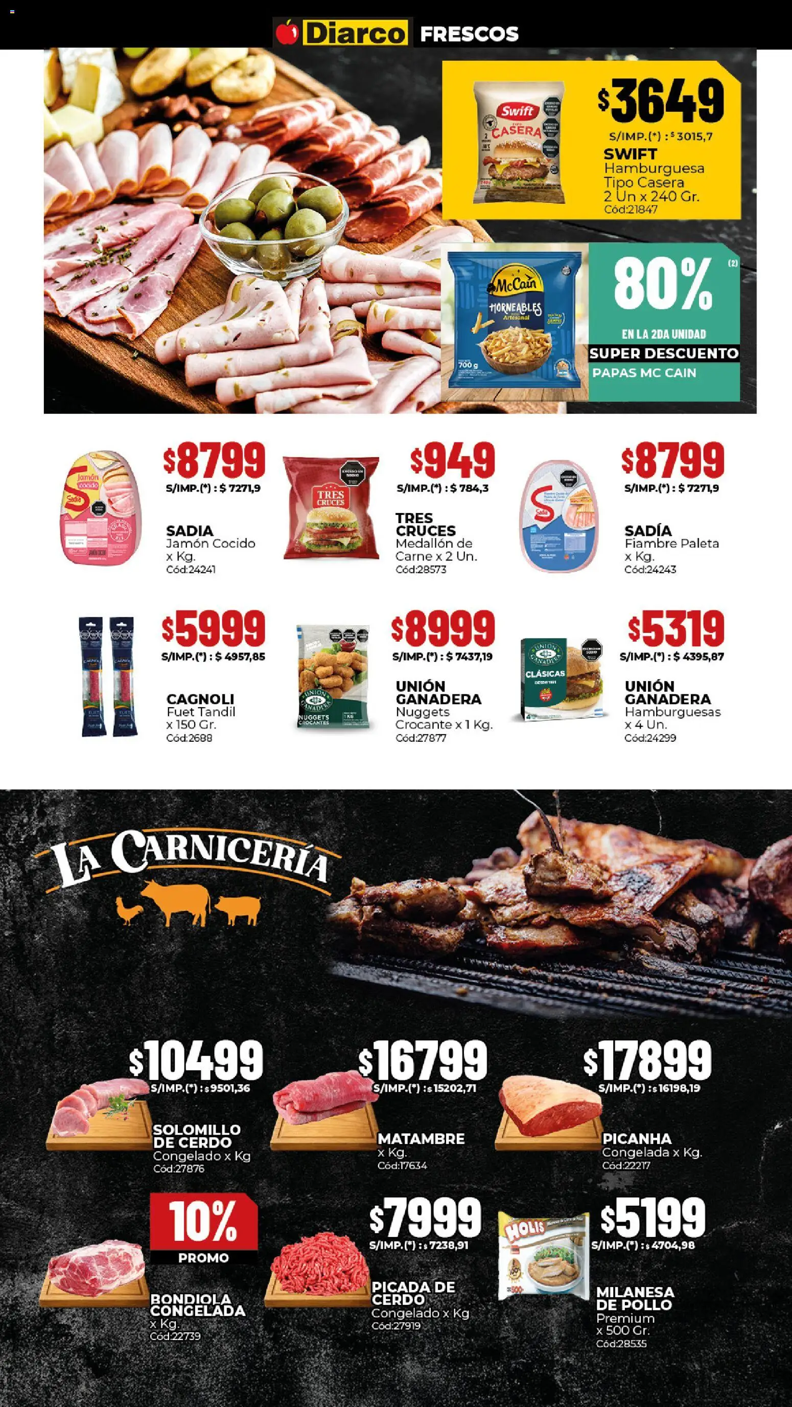 Diarco - Ofertas Sur │ válido desde el 24.11.2025 | Página: 11 | Productos: Pollo, Jamón cocido, Paleta, Jamón