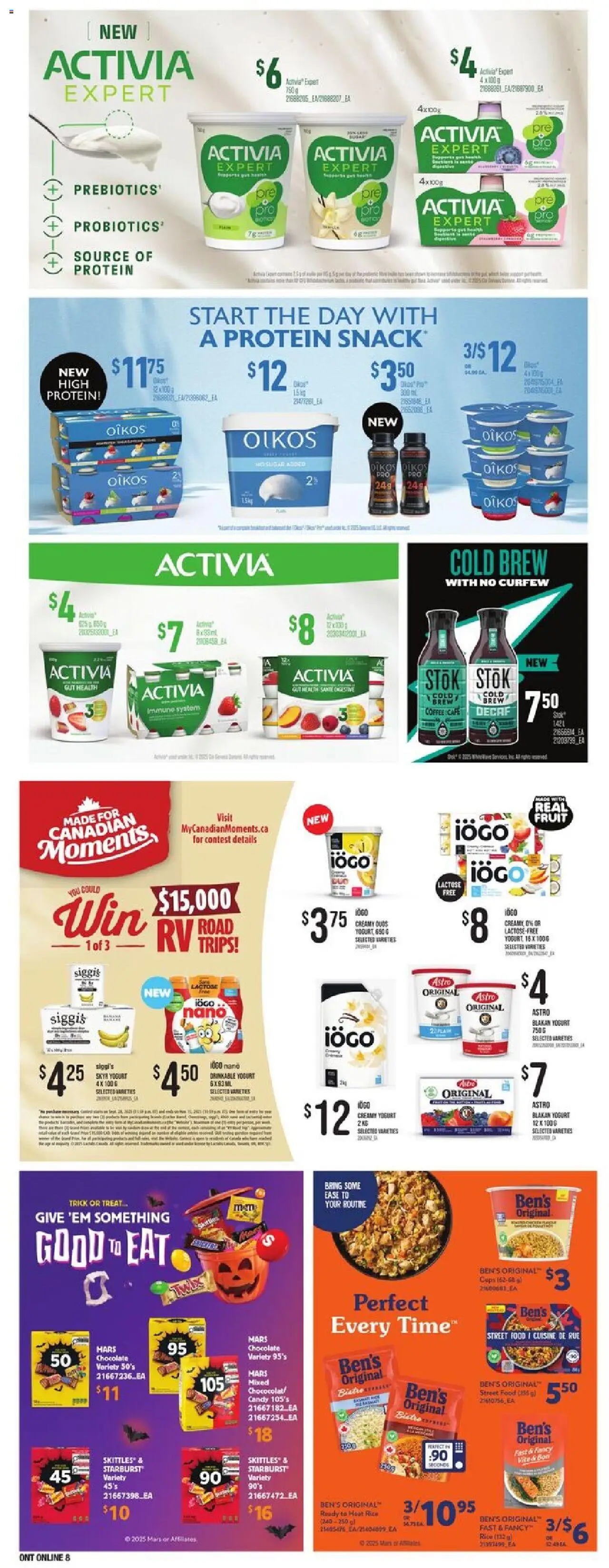 Zehrs flyer valid from 16.10.2025 | Page: 25 | Products: Rice, Yogurt, Coffee, Chocolate