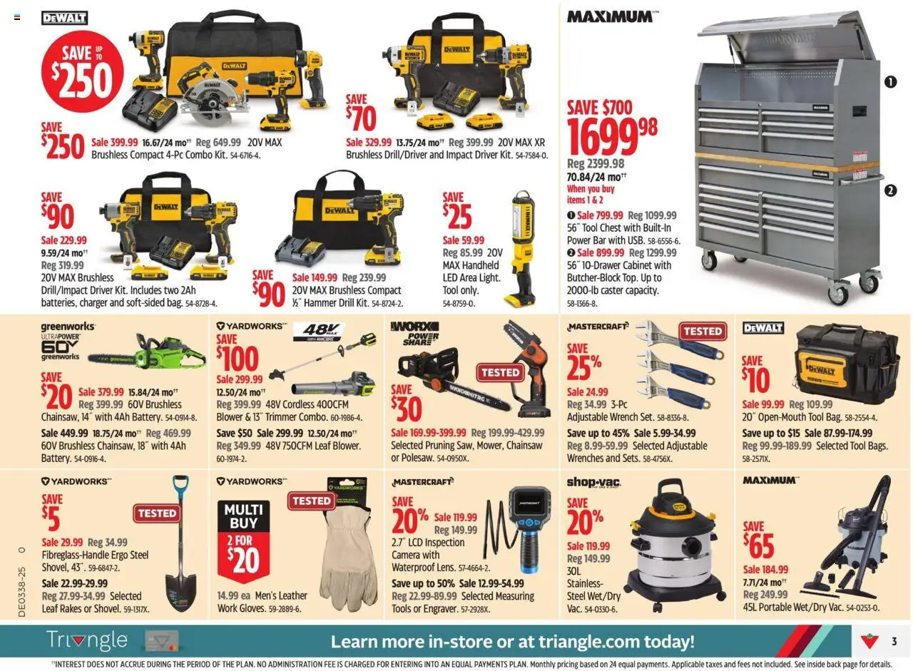 Canadian Tire flyer valid from 12.09.2025 | Page: 7 | Products: Camera, Cabinet