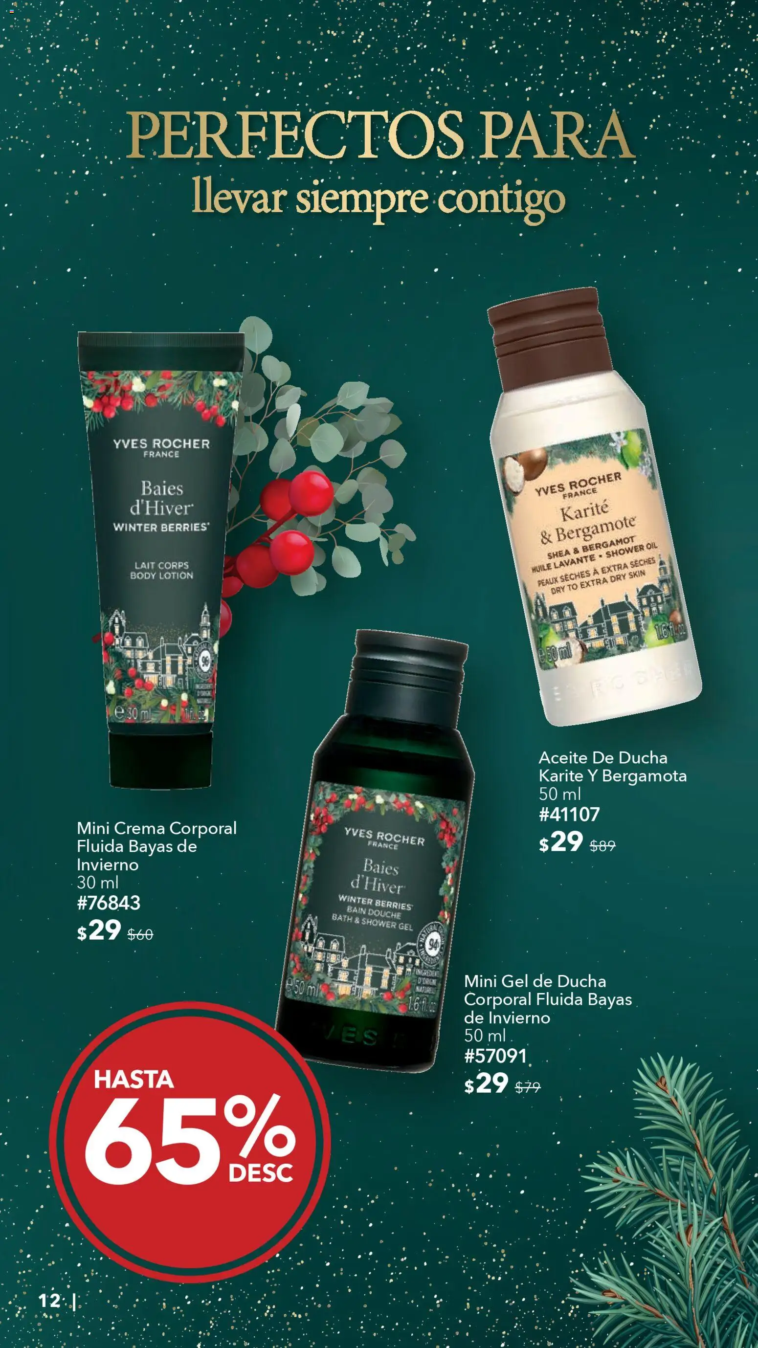 Nuevas ofertas de Yves Rocher válidas en toda la República Mexicana desde el 30.12.2025. ¡Encuentra las mejores ofertas en Yves Rocher catálogo La Magia de los Regalos Continúa! | Página: 12 | Productos: Crema, Aceite, Body, Crema corporal