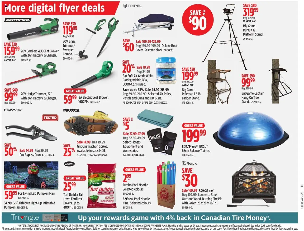Canadian Tire flyer valid from 17.10.2025 | Page: 12 | Products: Game, Battery, Pumpkin