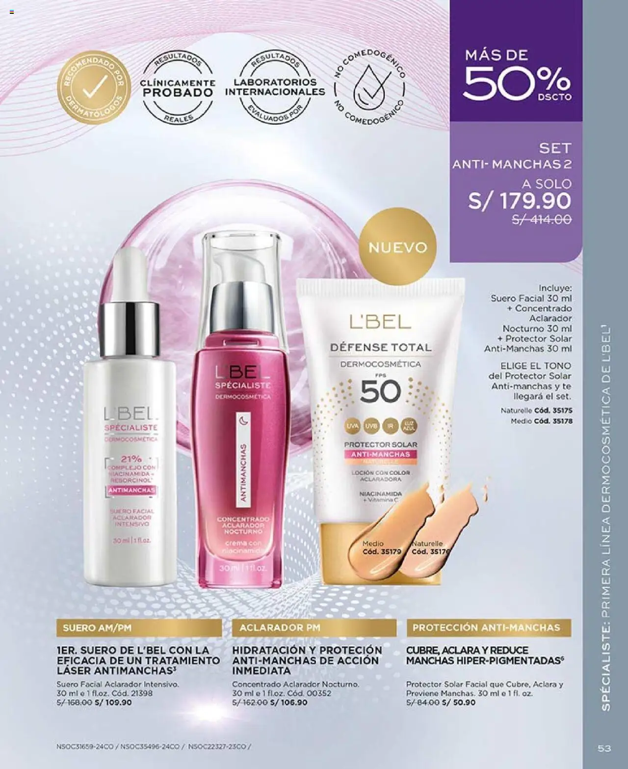 Catálogo L'Bel válido desde 29.07.2025 | Página: 53 | Productos: Protector solar, Té, Crema