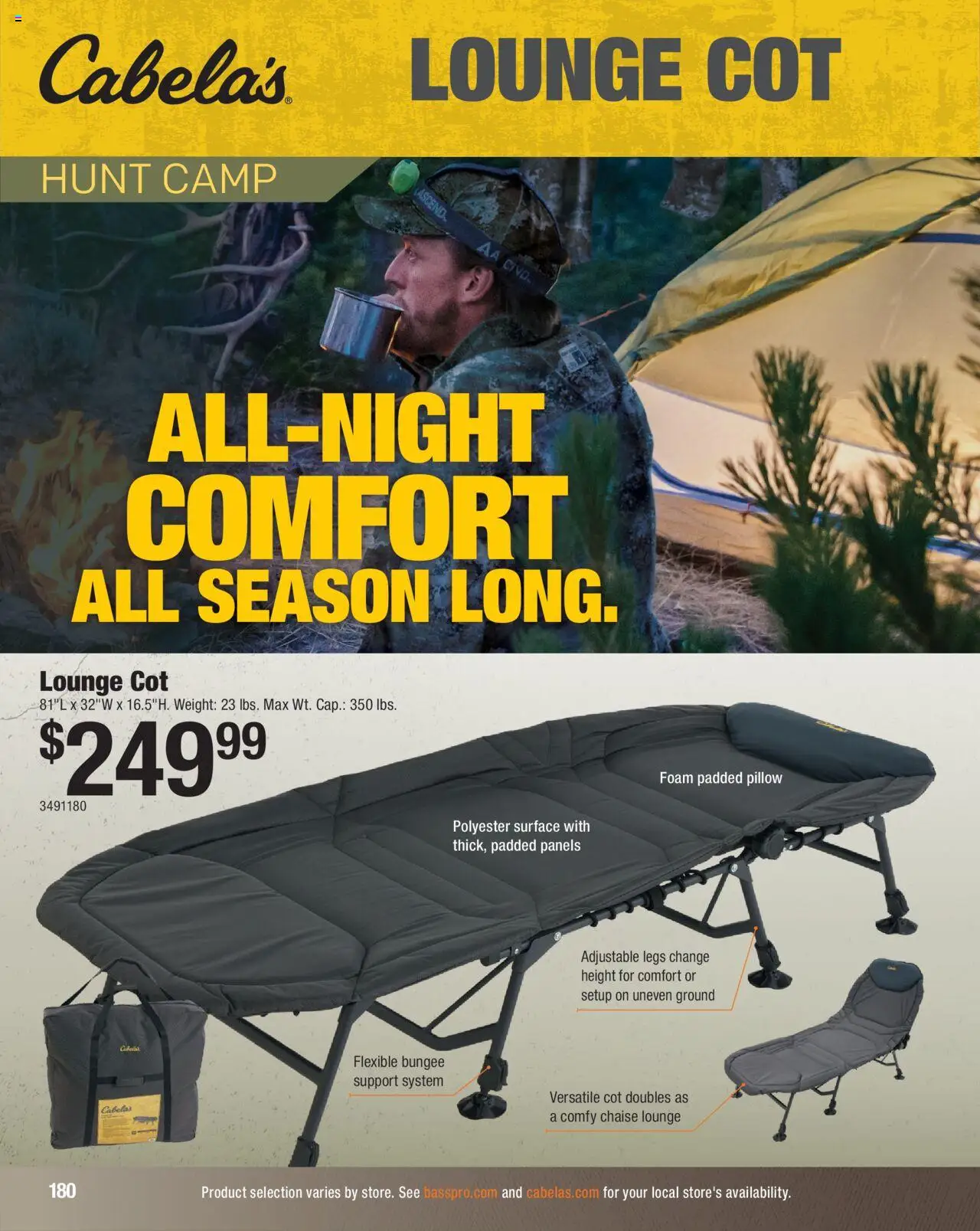 Cabela's Hunting Master 25 - valid from 11.08.2025 | Page: 180 | Products: Pillow, Weight