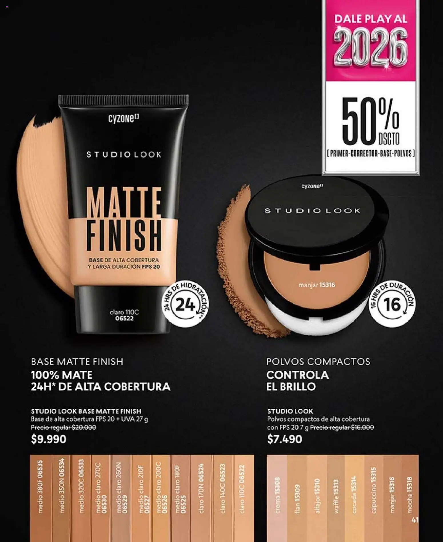 Catálogo CyZone Campaña 1 │ válido desde el 01.01.2026 | Página: 41 | Productos: Uva, Mate, Base, Crema