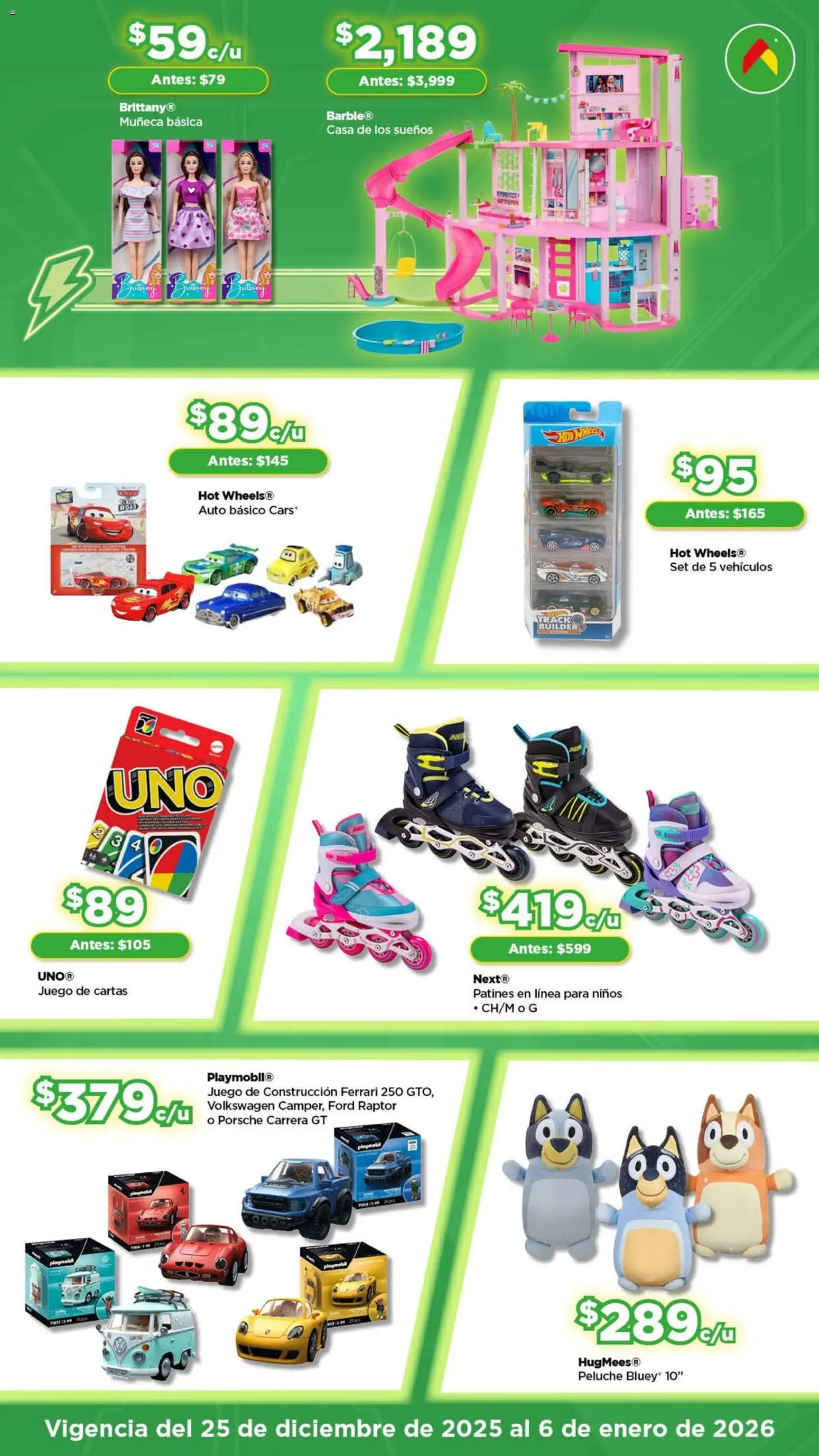 Nuevas ofertas de Bodega Aurrerá válidas en toda la República Mexicana desde el 25.12.2025. ¡Encuentra las mejores ofertas en Bodega Aurrerá folleto Juguetirama! | Página: 2 | Productos: Juego