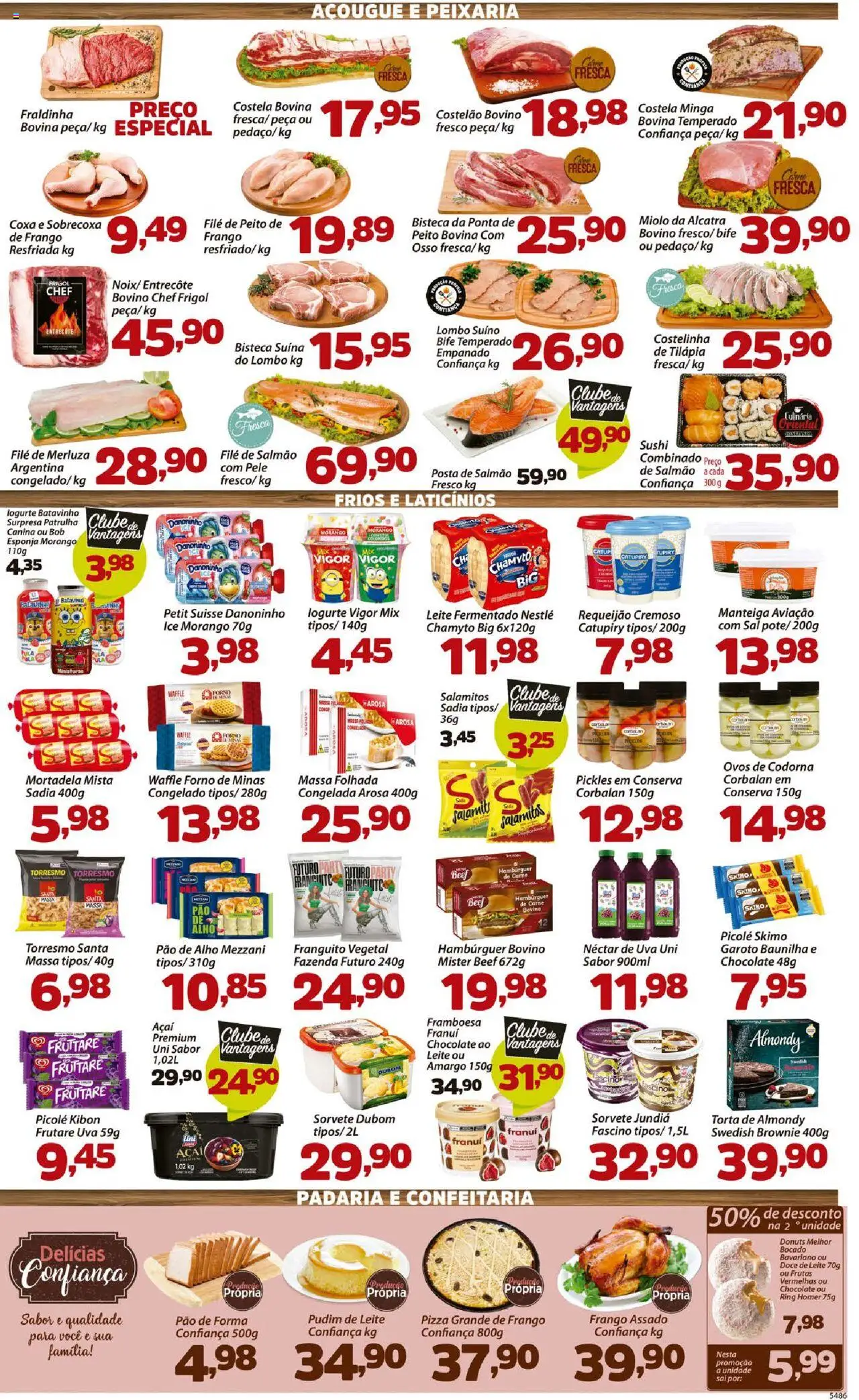 Confiança Folheto - válido de 10.10.2025 | Página: 3 | Produtos: Mortadela, Ovos de codorna, Doce de leite, Leite fermentado