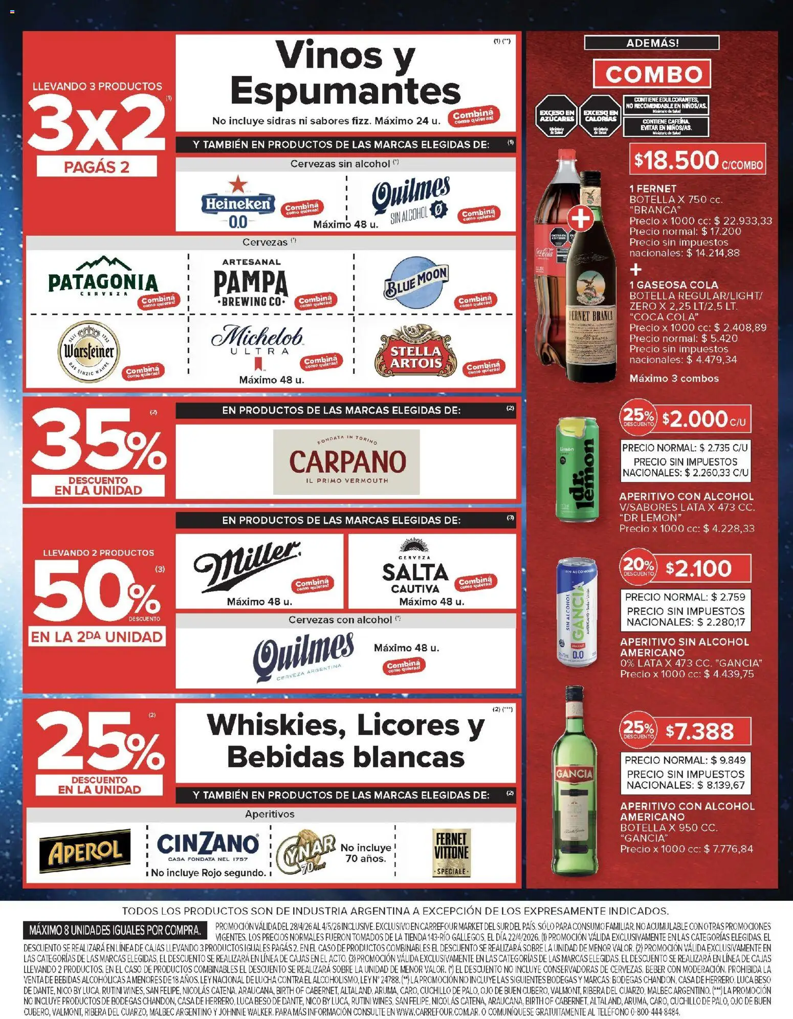 Carrefour Market catálogo │ válido desde el 28.04.2026 | Página: 8 | Productos: Teléfono, Caso, Gaseosa, Limón
