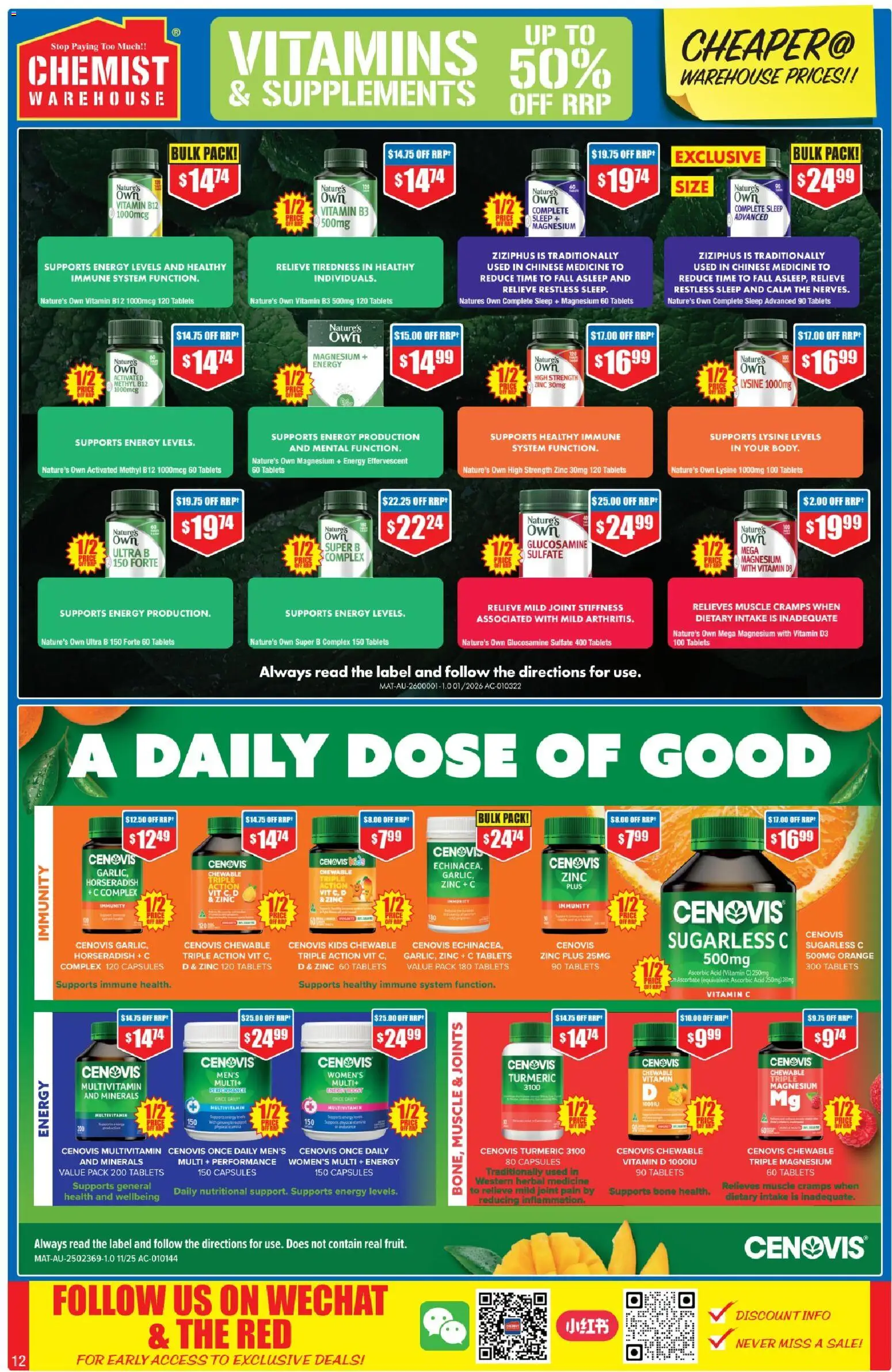 Chemist Warehouse catalogue - valid from 26.02.2026 | Page: 12 | Products: Herbal, Multivitamin, Vitamin, Zinc