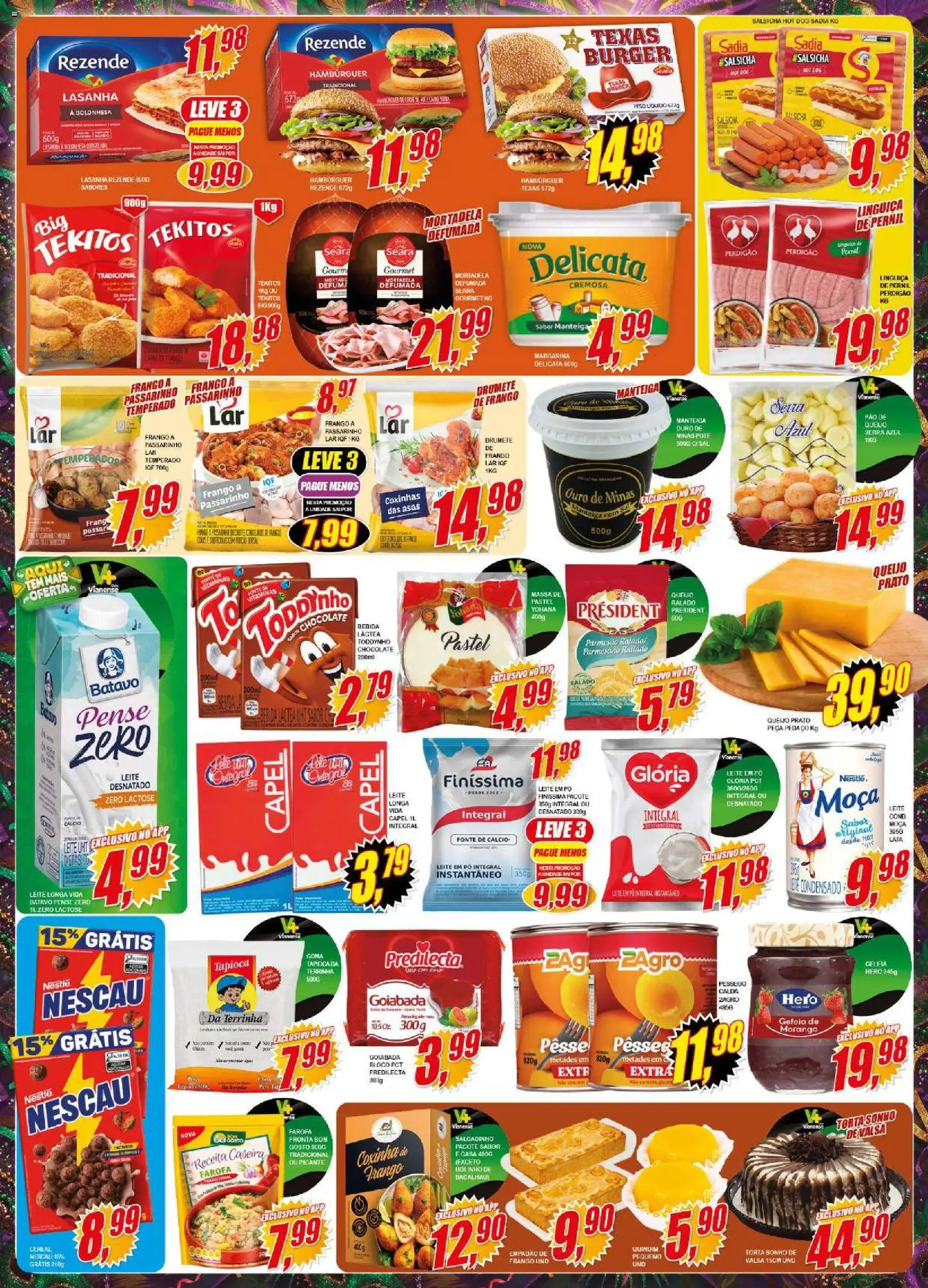 Vianense Folheto - válido de 30.10.2026 | Página: 2 | Produtos: Hambúrguer, Bebida, Frango, Lasanha rezende