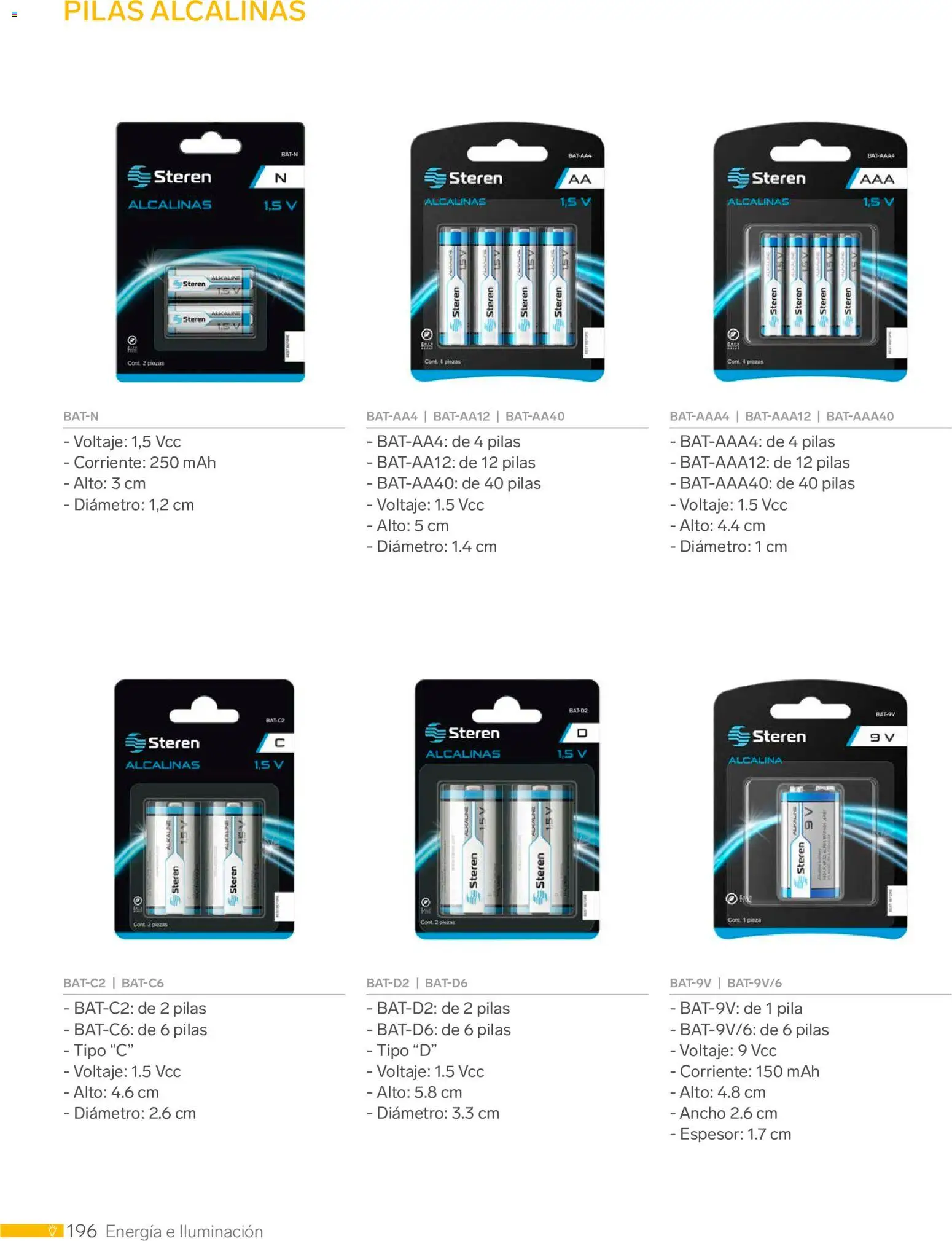 Nuevas ofertas de Steren válidas en toda la República Mexicana desde el 01.01.2026. ¡Encuentra las mejores ofertas en Steren catálogo! | Página: 208 | Productos: Pila, Pilas