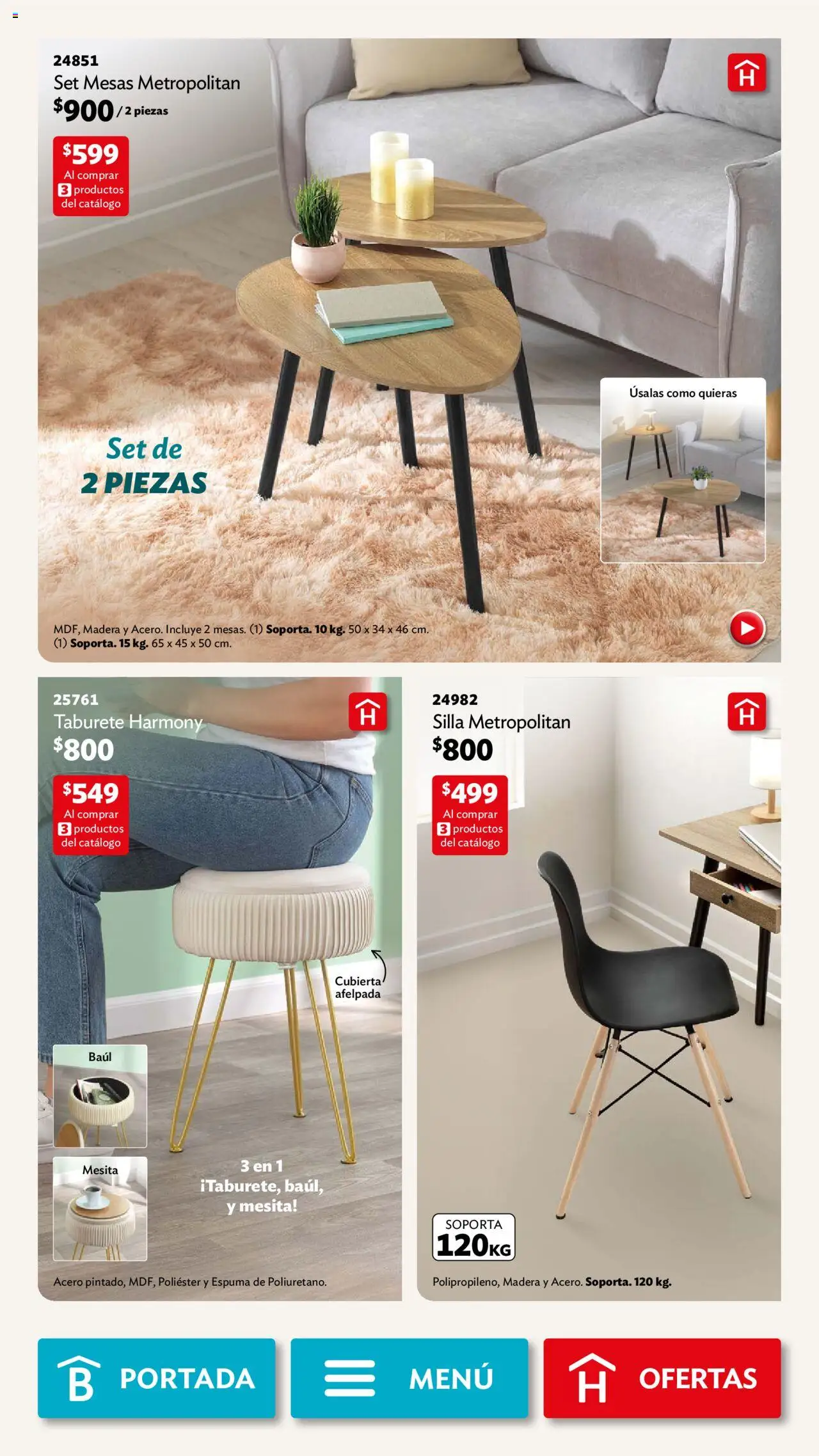 Nuevas ofertas de Betterware válidas en toda la República Mexicana desde el 29.09.2025. ¡Encuentra las mejores ofertas en Betterware - Campaña 10 2025! | Página: 13 | Productos: Silla, Espuma
