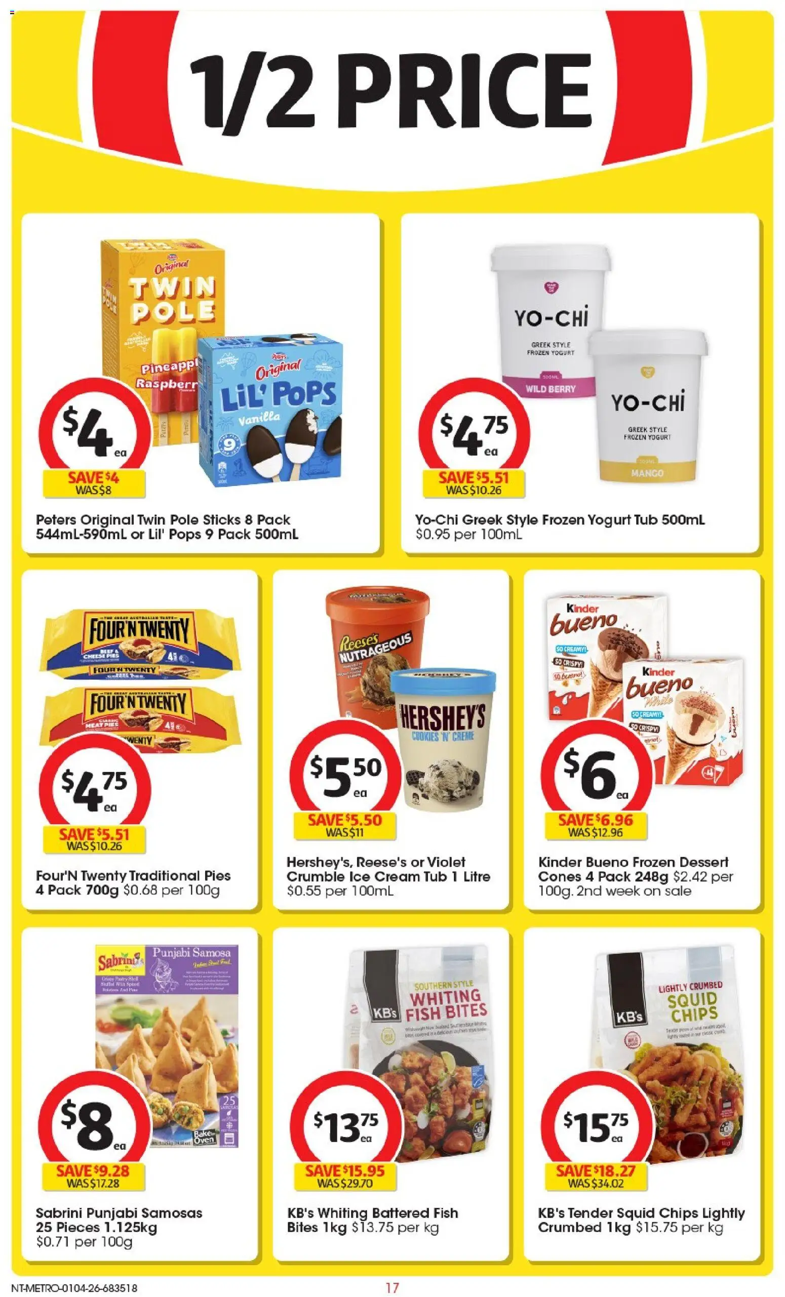 Coles catalogue - valid from 01.04.2026 | Page: 17 | Products: Cream, Mango, Pies, Oven