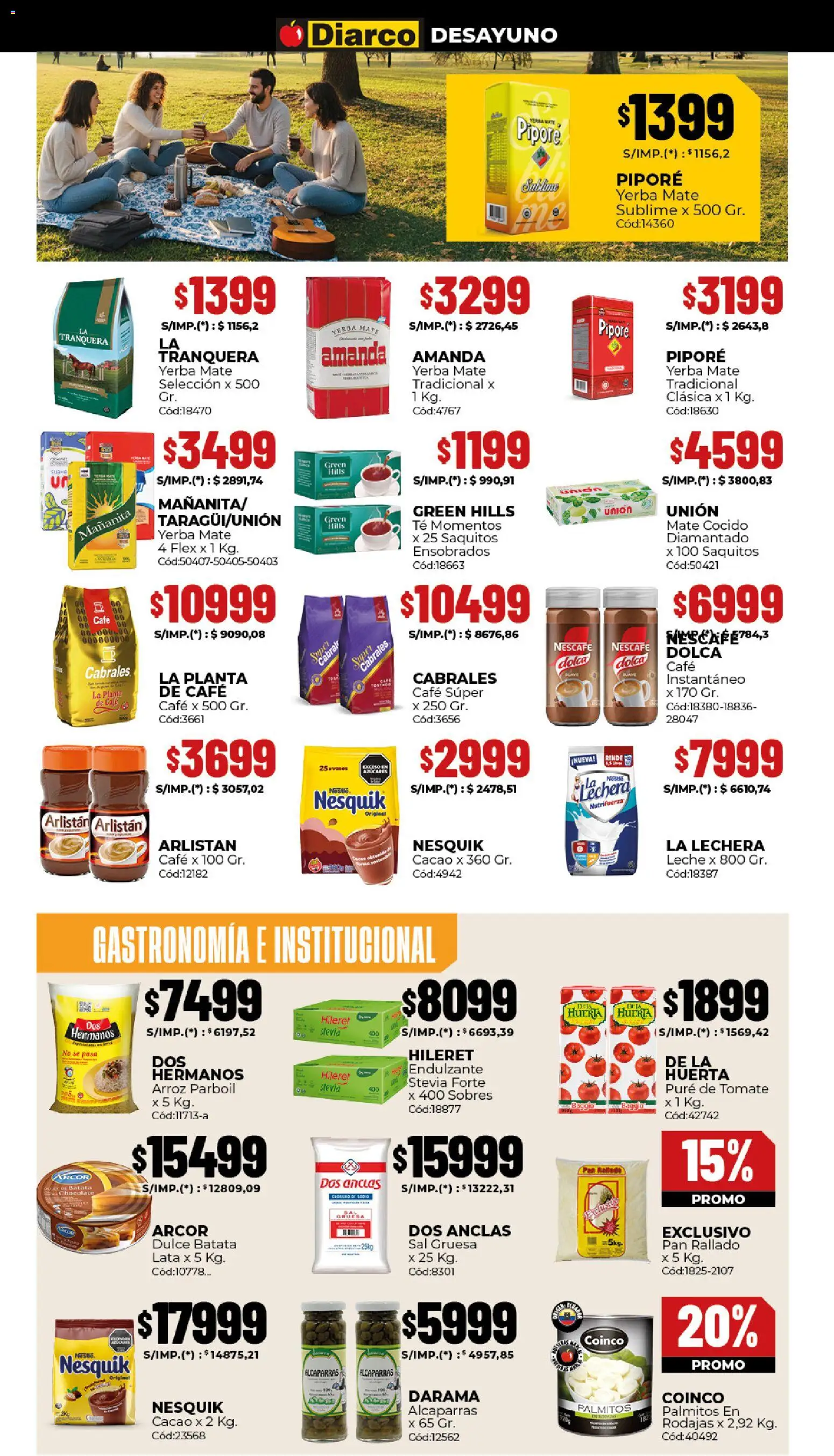 Diarco - Ofertas  │ válido desde el 24.11.2025 | Página: 4 | Productos: Yerba, Tomate, Chocolate, Planta