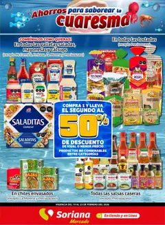 Vista previa de Soriana - Fin de Semana Mercado: Ver, Tab, Chis, Camp, Yuc y Q. Roo, nuevo folleto de la tienda, válido en México a partir del 19.02.2026