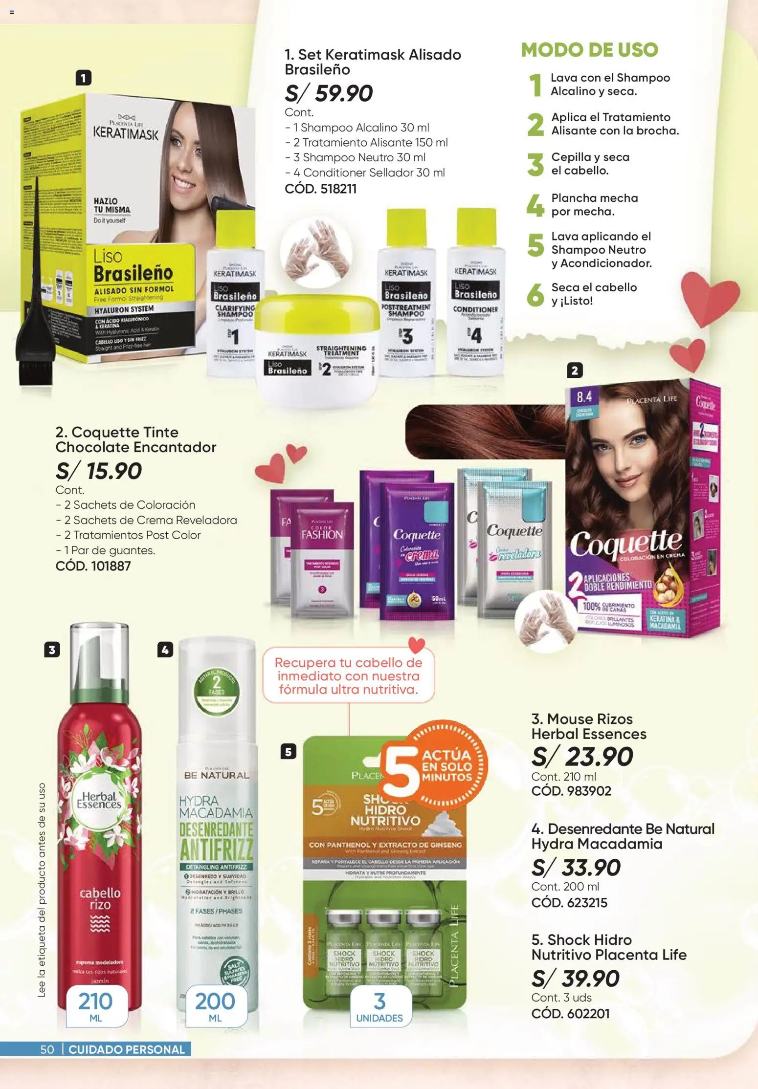 Catálogo Azzorti válido desde 07.01.2026 | Página: 50 | Productos: Shampoo, Crema, Mouse, Cocina