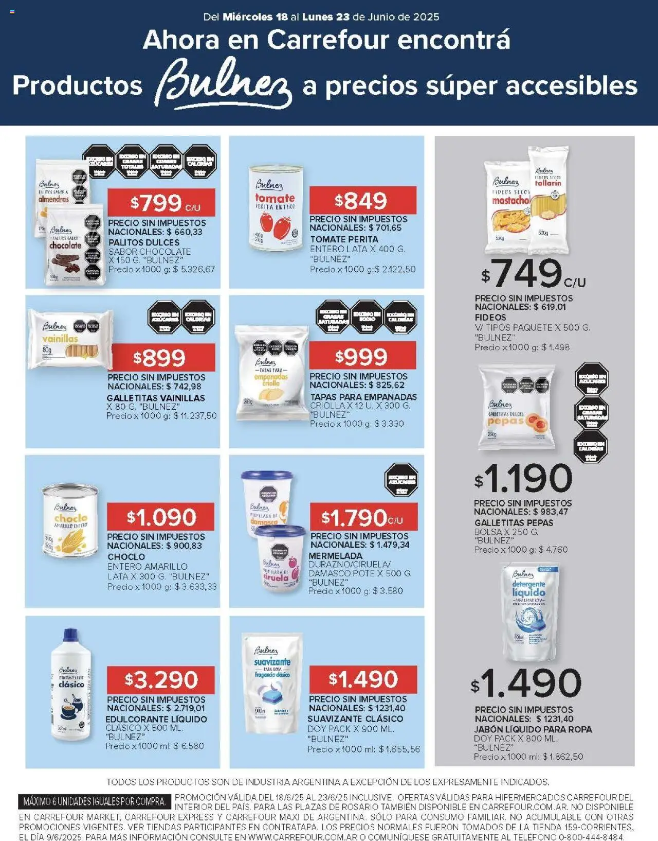 Carrefour ofertas │ válido desde el 18.06.2025 | Página: 14 | Productos: Bolsa, Fragancia, Tomate, Ropa