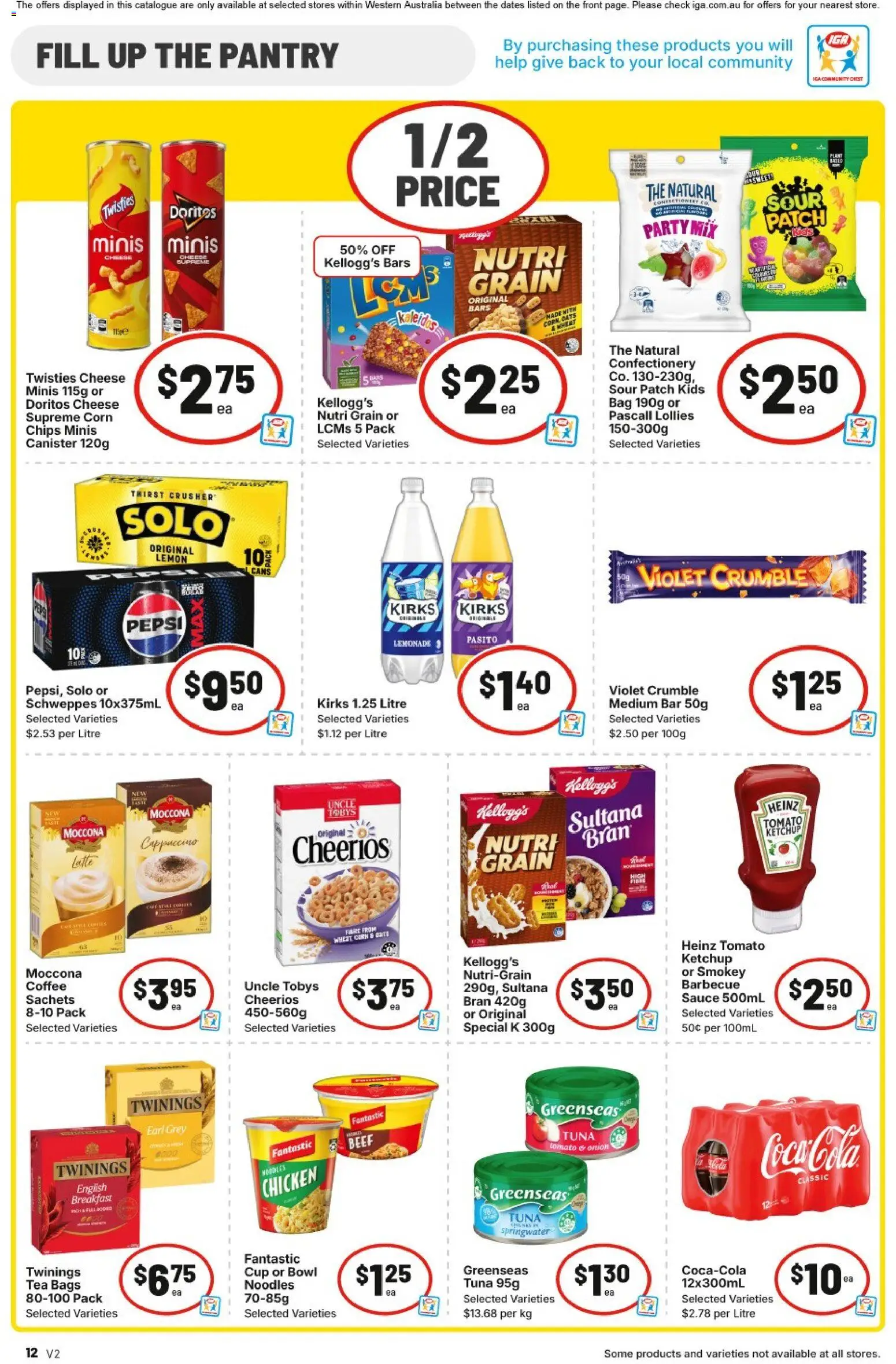 IGA catalogue - valid from 21.01.2026 | Page: 12 | Products: Tea, Noodles, Oats, Lemon