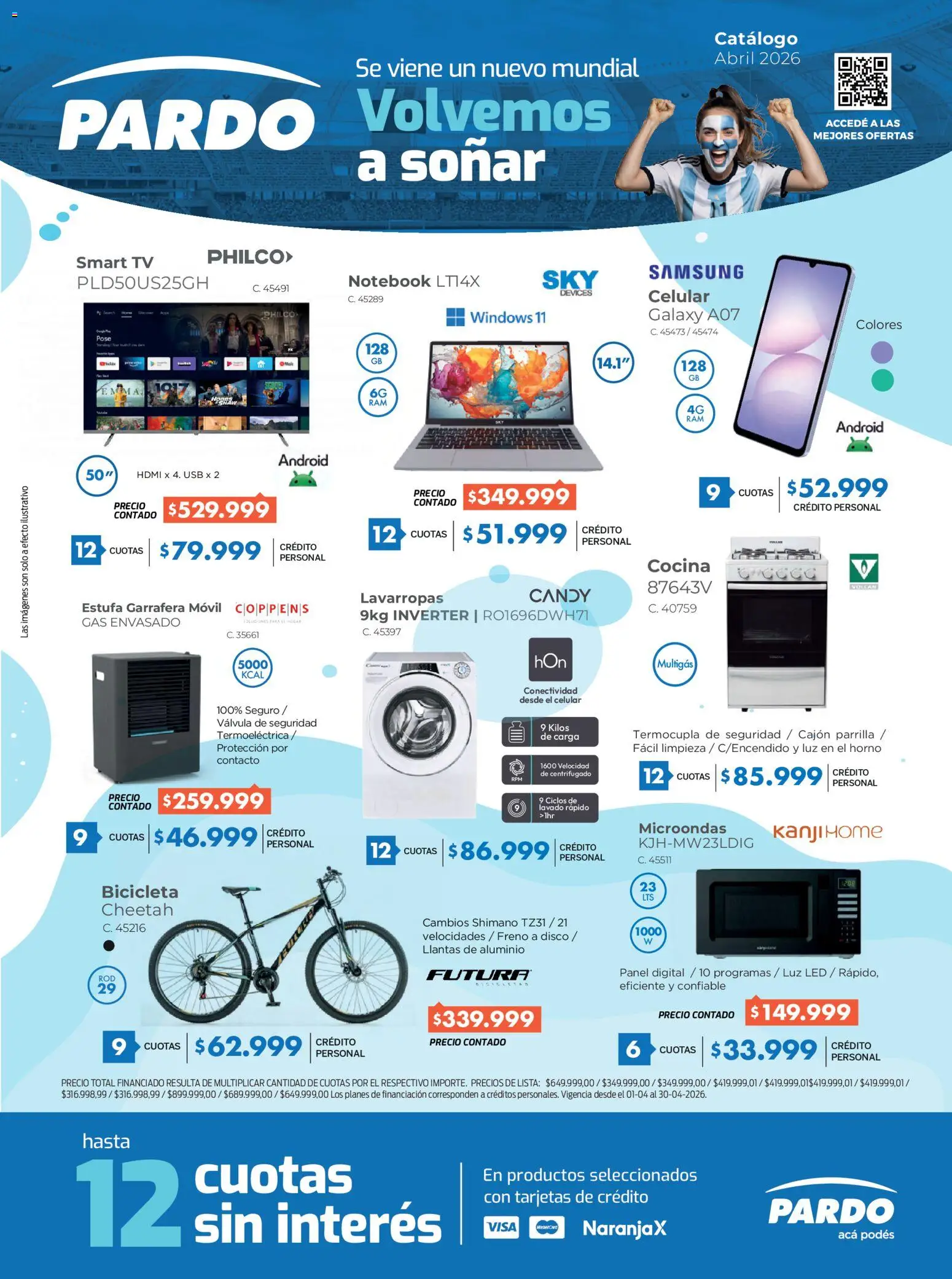 Pardo catálogo │ válido desde el 08.04.2026 | Página: 1 | Productos: Movil, Horno, El horno, Lavarropas