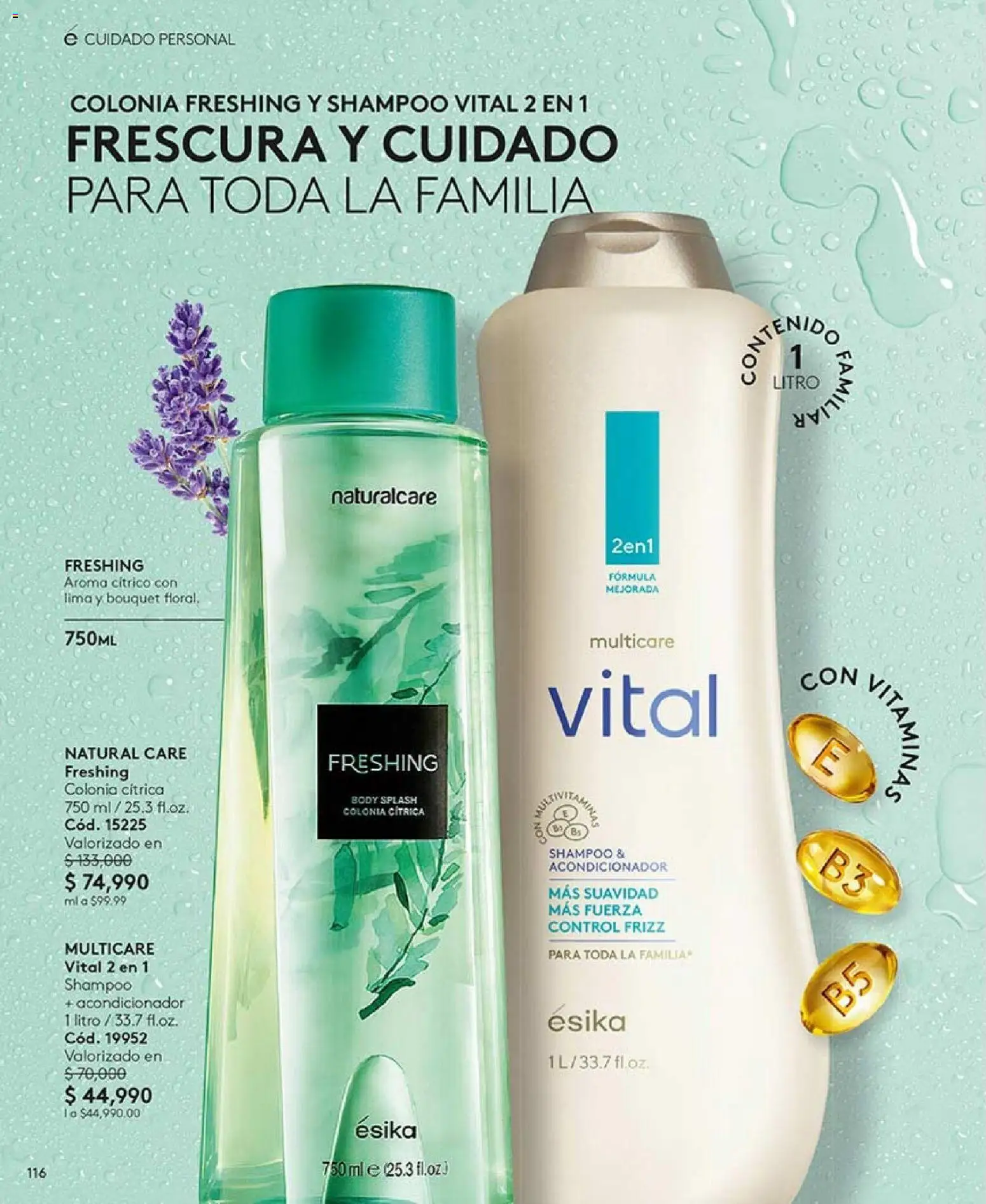 Ésika revista - valida desde el 20.02.2026 | Página: 116 | Productos: Body, Shampoo, Acondicionador