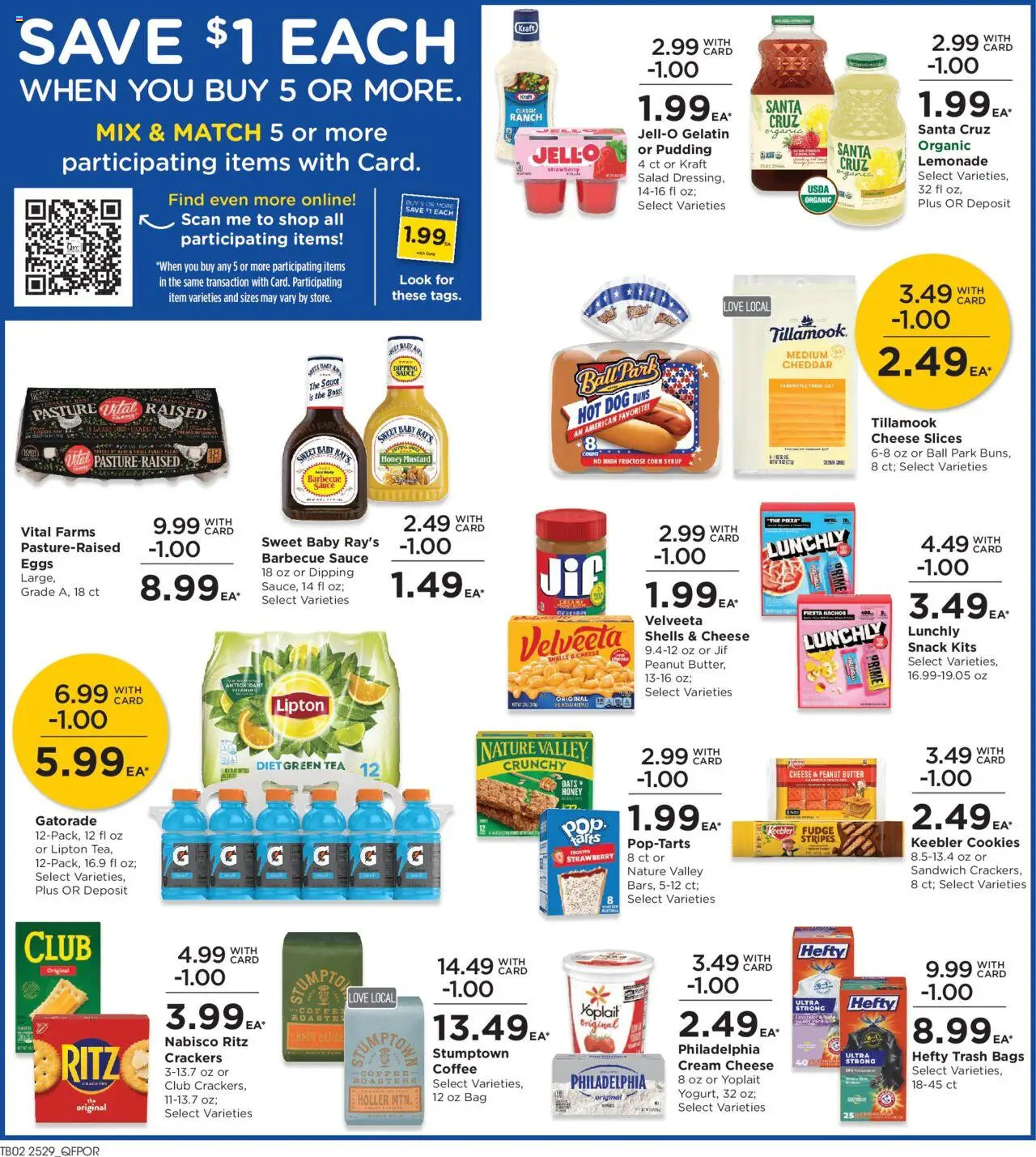 QFC Weekly Ad - OR - valid from 20.08.2025 | Page: 4 | Products: Green Tea, Corn, Cream, Cookies