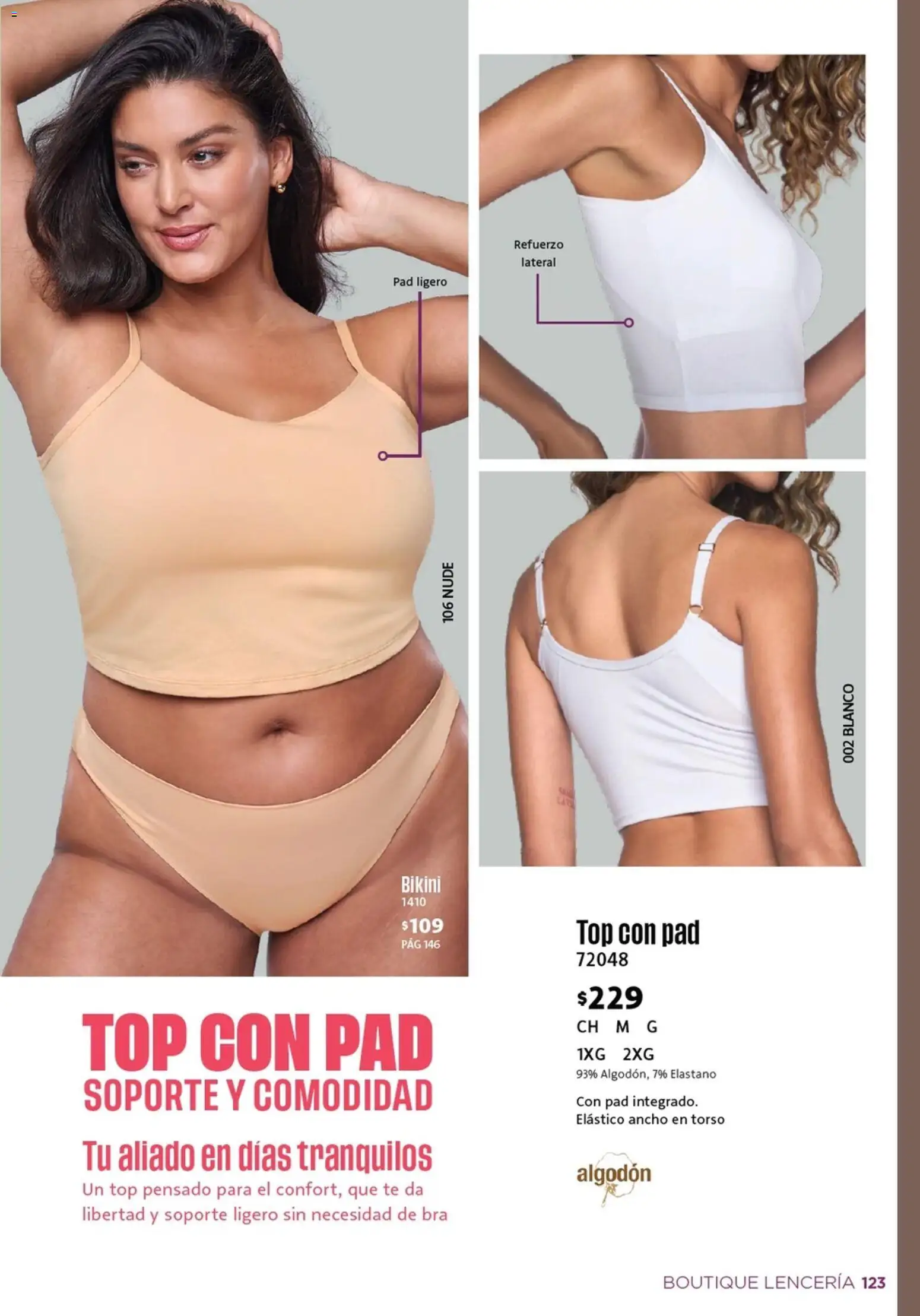 Nuevas ofertas de Ilusión válidas en toda la República Mexicana desde el 01.04.2026. ¡Encuentra las mejores ofertas en Ilusión catálogo Primavera! | Página: 127 | Productos: Algodón, Top, Té, Bikini