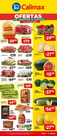 Vista previa de Calimax folleto, nuevo folleto de la tienda, válido en México a partir del 14.04.2026