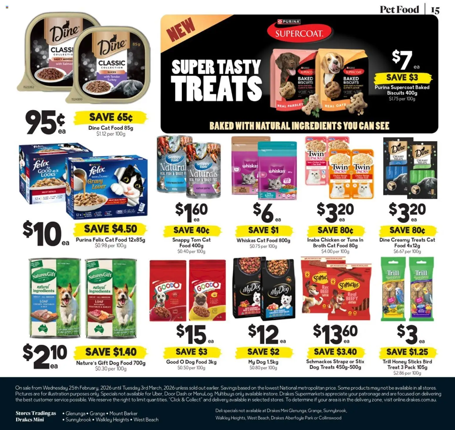 Drakes catalogue - valid from 25.02.2026 | Page: 15 | Products: Door, Honey, Dog food, Salmon