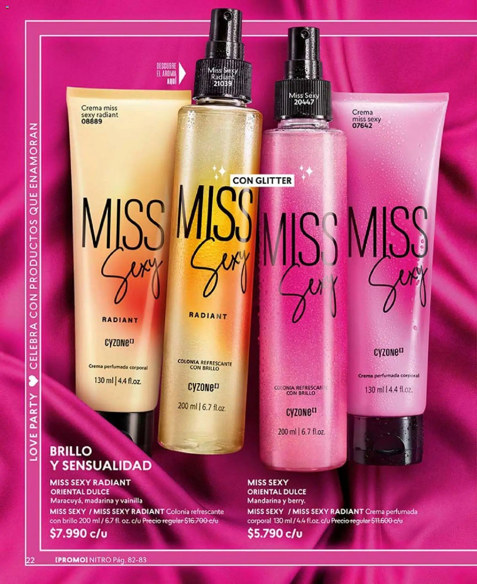 Catálogo CyZone Campaña 3 │ válido desde el 01.02.2026 | Página: 22 | Productos: Brillo, Glitter, Crema