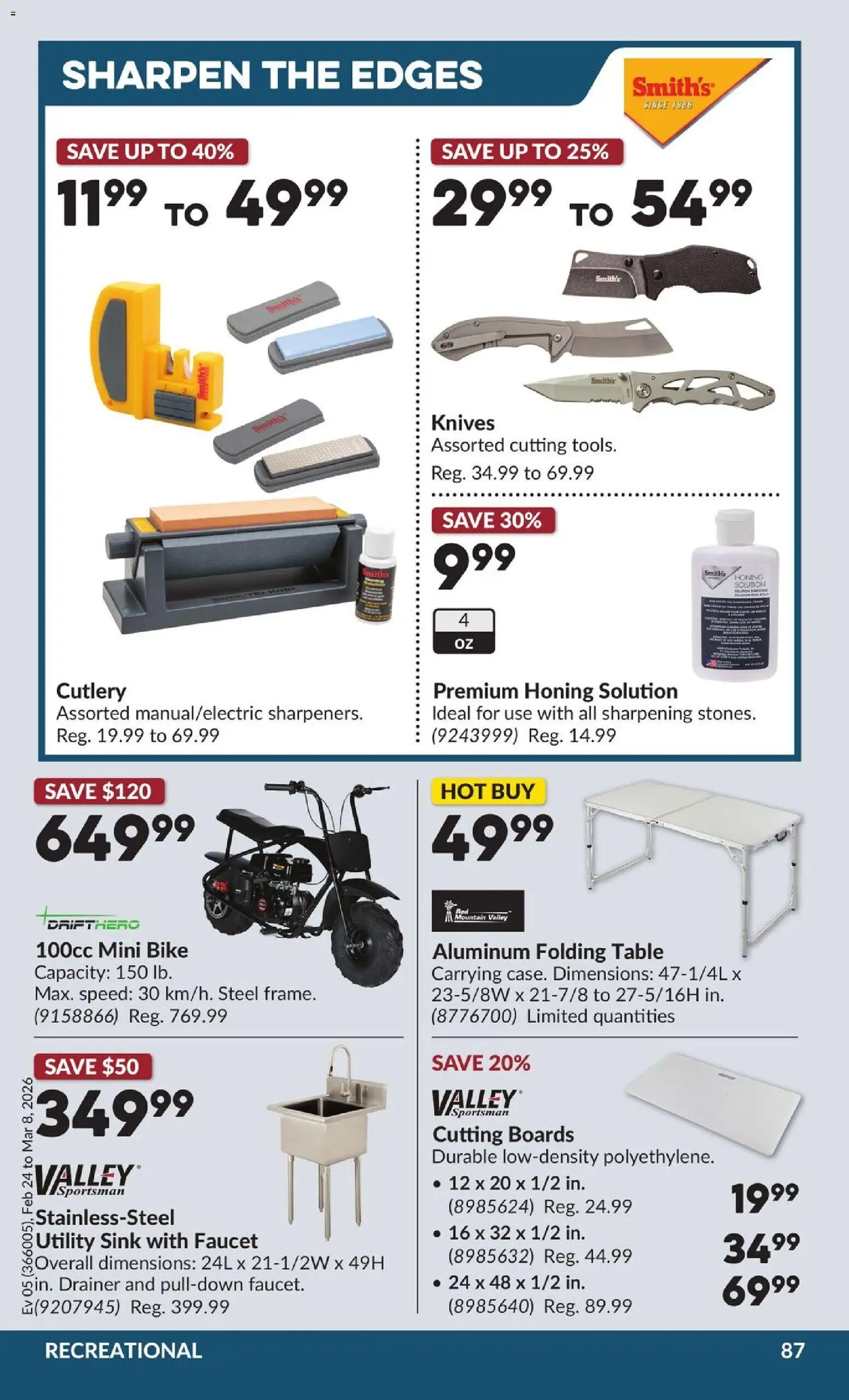 Princess Auto flyer valid from 24.02.2026 | Page: 91 | Products: Table