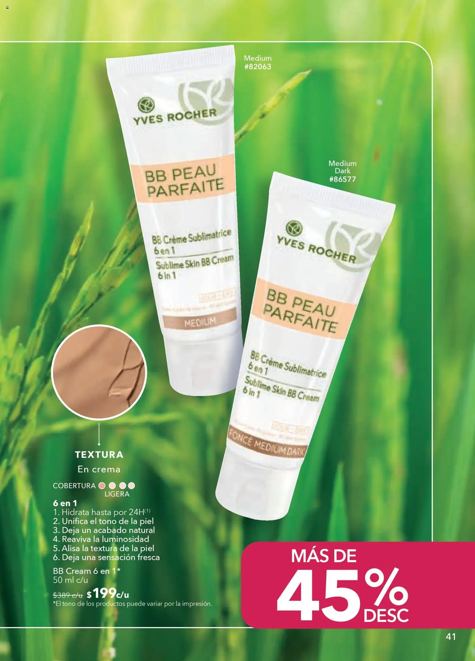 Nuevas ofertas de Yves Rocher válidas en toda la República Mexicana desde el 24.03.2026. ¡Encuentra las mejores ofertas en Yves Rocher campaña 5 2026! | Página: 41 | Productos: Crema