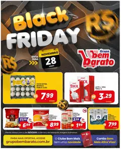 Supermercado Bem Barato Black Friday - Pré-Visualização do folheto da loja Supermercado Bem Barato, válido de 28.11.2025
