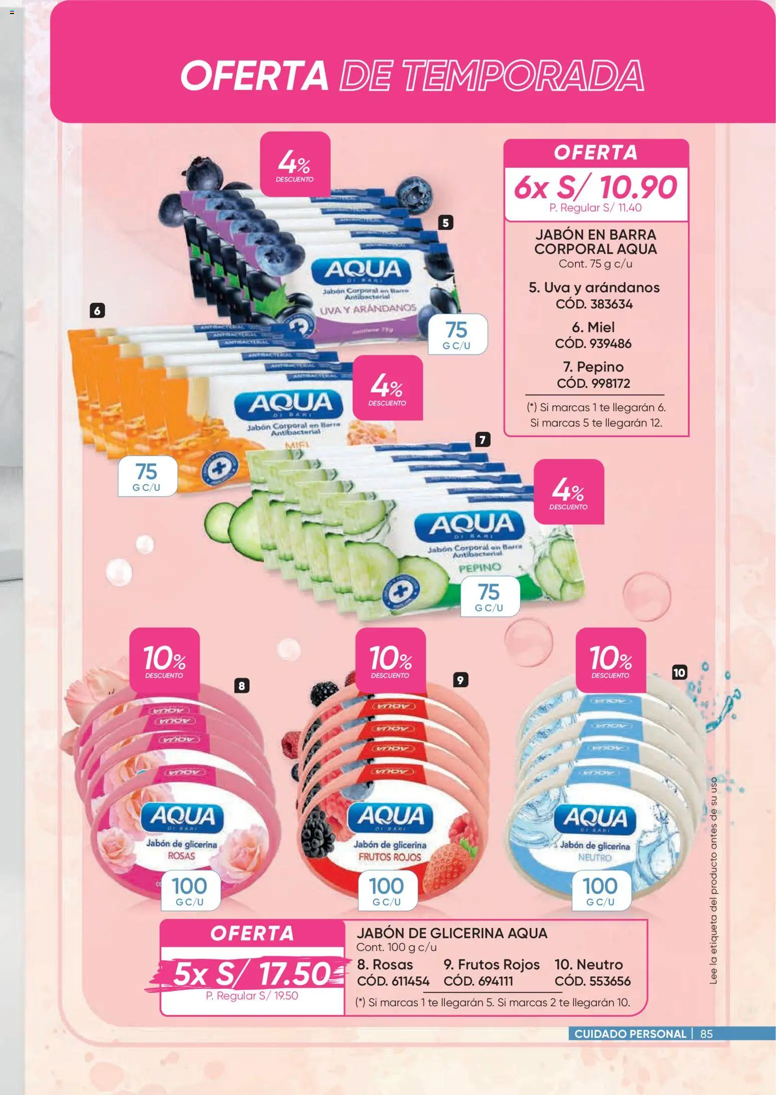 Catálogo Azzorti válido desde 09.03.2026 | Página: 85 | Productos: Jabón, Té, Arándanos