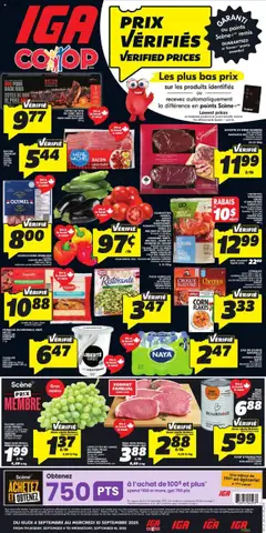 Preview of IGA weekly flyer / circulaire from shop IGA valid from 04.09.2025