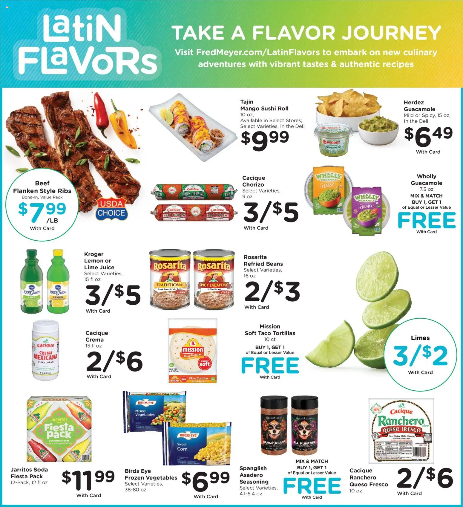 Fred Meyer Weekly Ad - valid from 22.04.2026 | Page: 4 | Products: Corn, Cheese, Juice, Cream