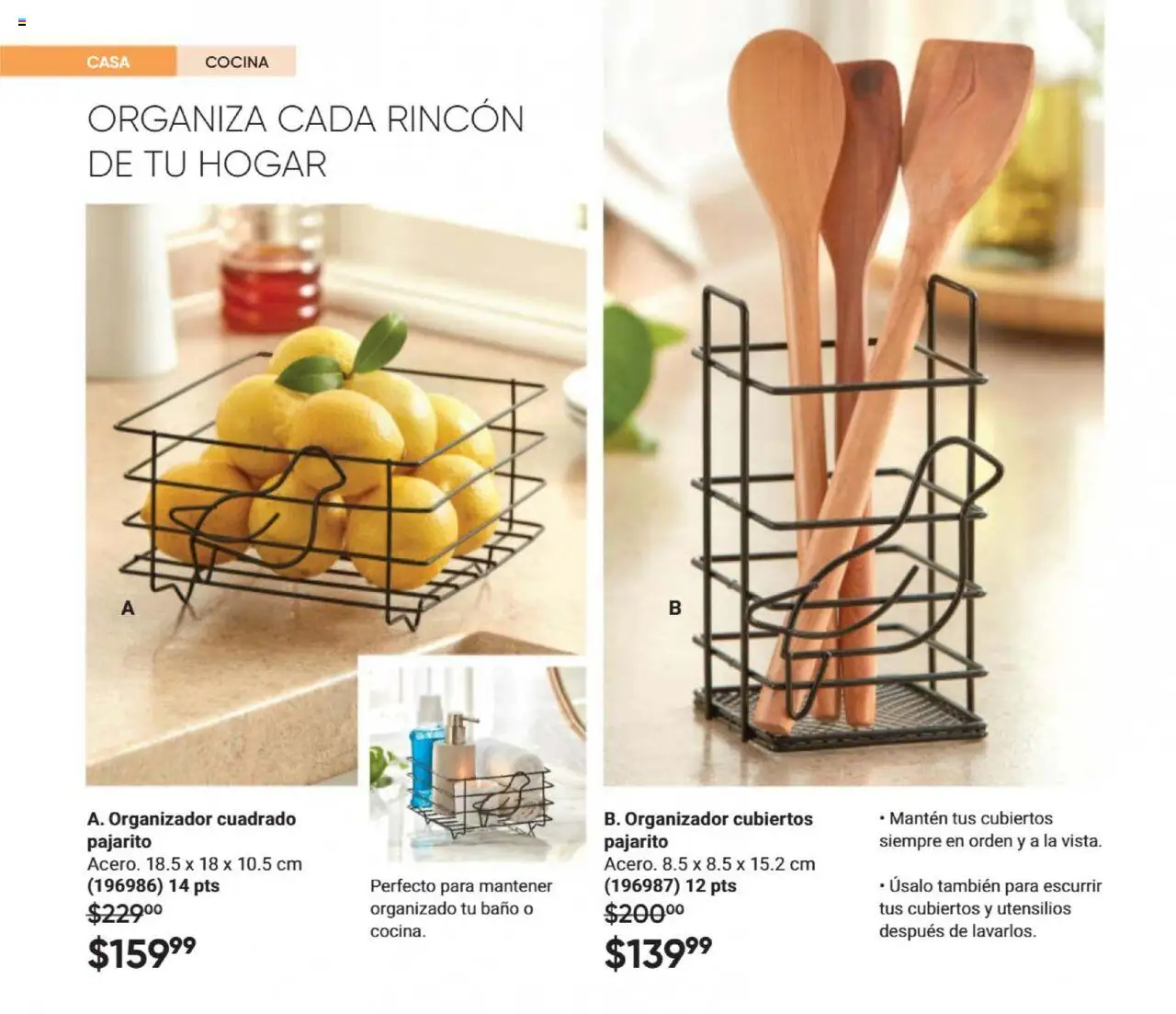Nuevas ofertas de AVON válidas en toda la República Mexicana desde el 13.09.2025. ¡Encuentra las mejores ofertas en AVON - Casa & Estilo 14 2025! | Página: 94 | Productos: Organizador, Cocina, Baño