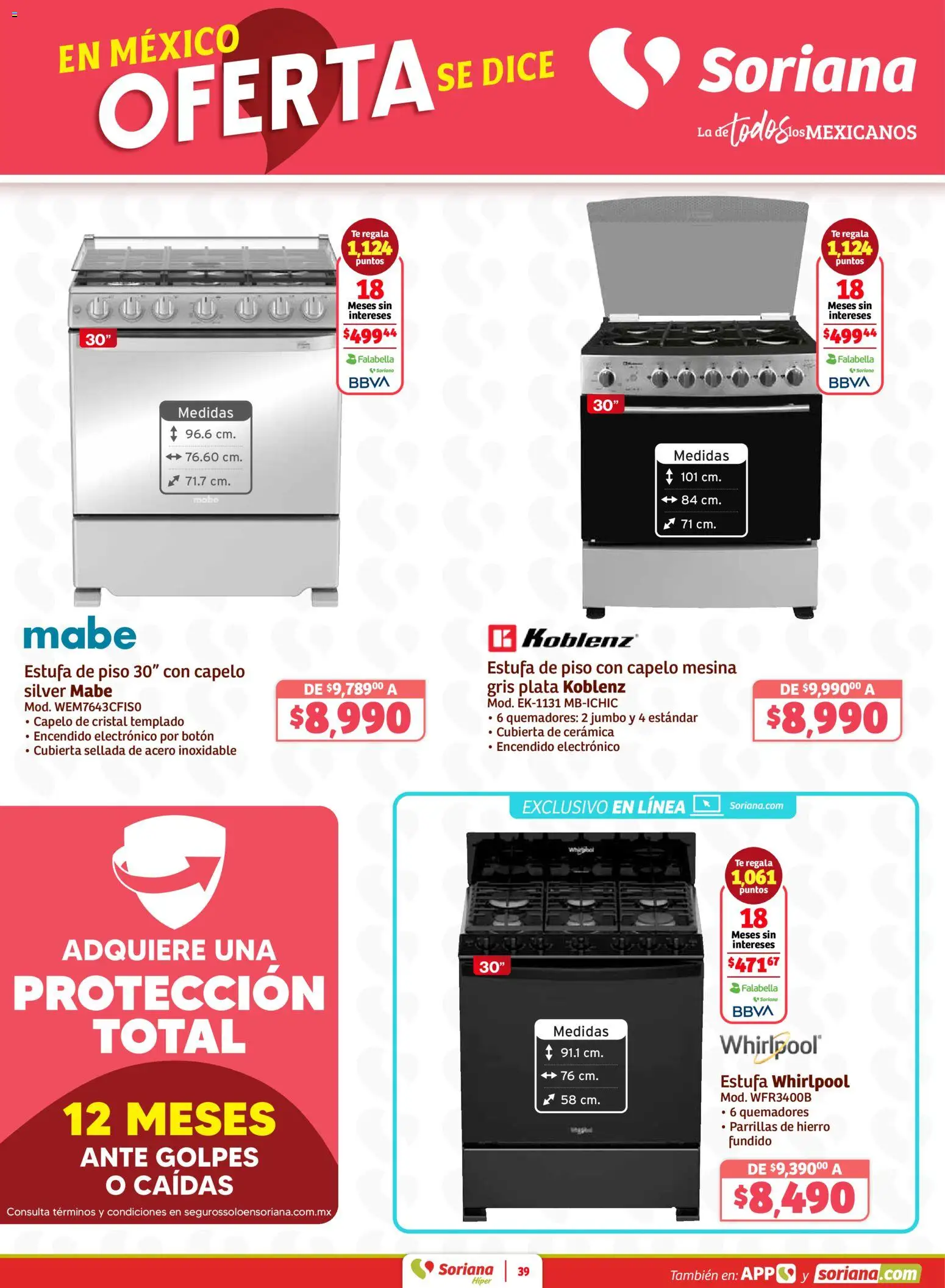 Nuevas ofertas de Soriana válidas en toda la República Mexicana desde el 15.01.2026. ¡Encuentra las mejores ofertas en Soriana - Preciazazaso Híper: Camp, Chia, Oax, Q. Roo, Tab, Yuc! | Página: 40 | Productos: Secadora, Lavadora, Té