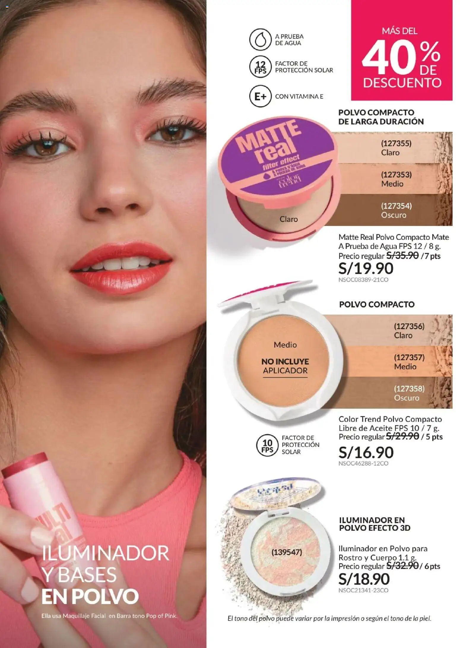 Catálogo Avon válido desde 15.11.2025 | Página: 84 | Productos: Aceite, Maquillaje, Polvo