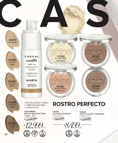 Violetta catálogo │ válido desde el 28.08.2025 | Página: 136 | Productos: Mate, Base de maquillaje, Iluminador, Polvo compacto