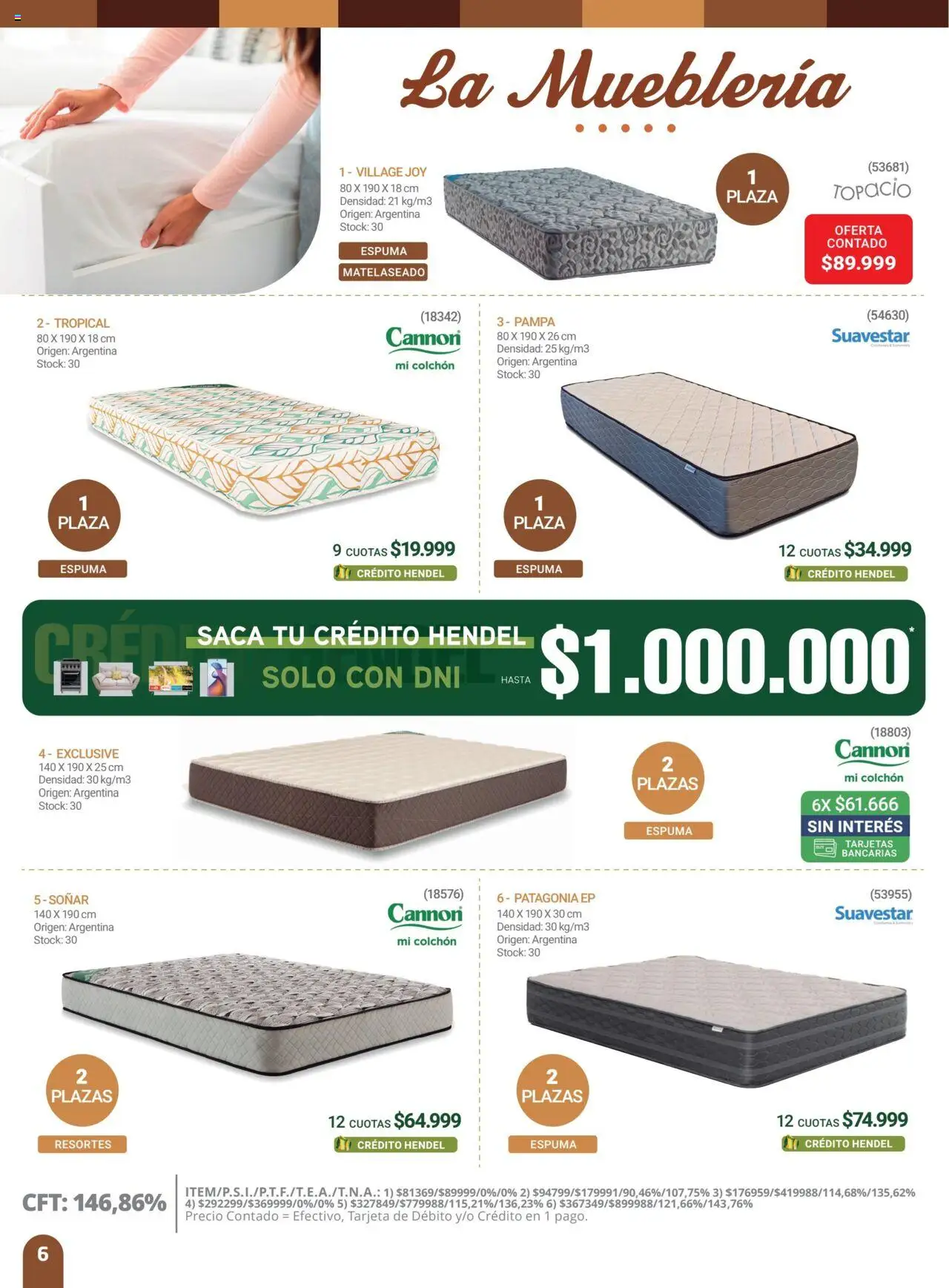 Hendel - Catálogo │ válido desde el 01.09.2025 | Página: 6 | Productos: Colchón, Espuma