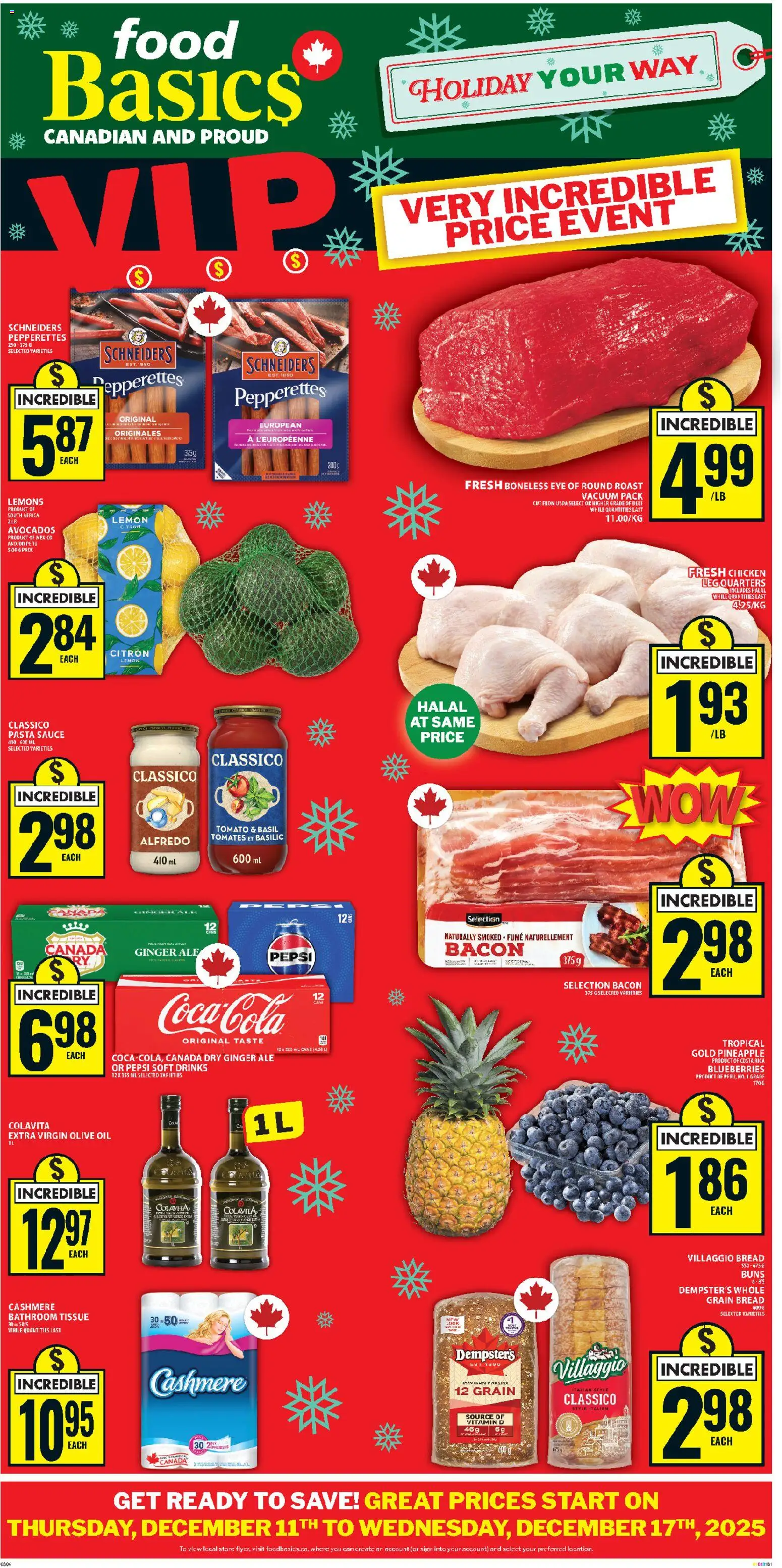 Food Basics flyer valid from 11.12.2025 | Page: 1