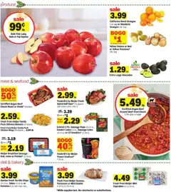Preview of Meijer weekly ads valid from 03.12.2025 | Page: 2 | Products: Oranges, Seafood, Sausage, Bag